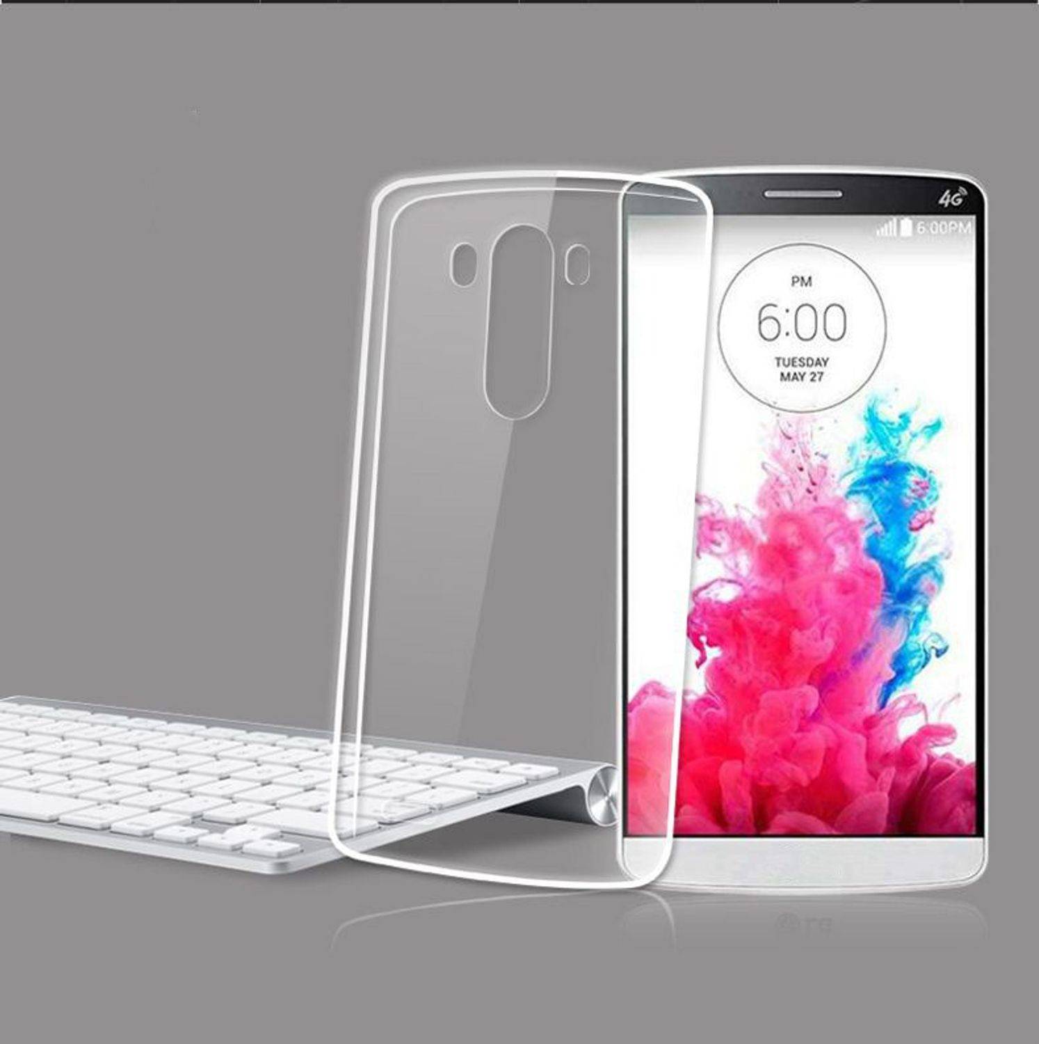 LG G4 Handyhülle Ultra Dünn Bumper Backcover Transparent