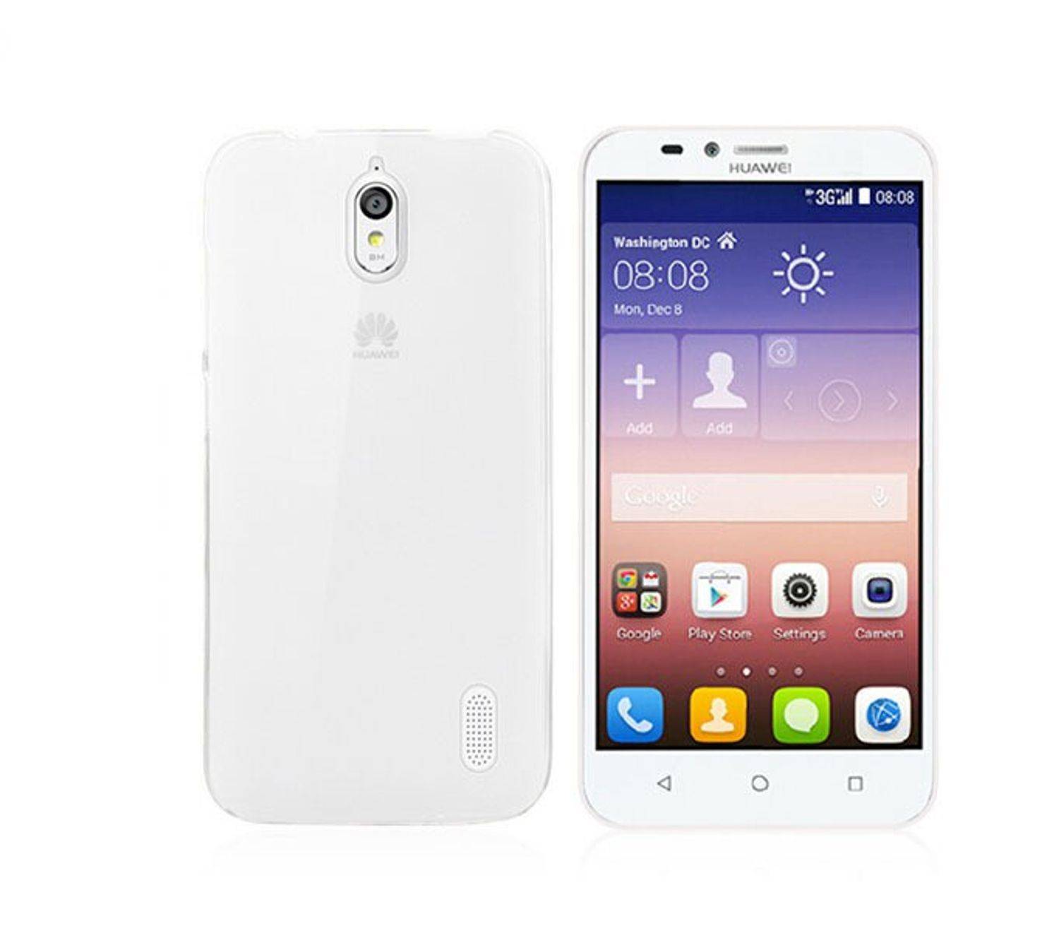 Huawei Y625 Handyhülle Ultra Dünn Bumper Backcover Transparent