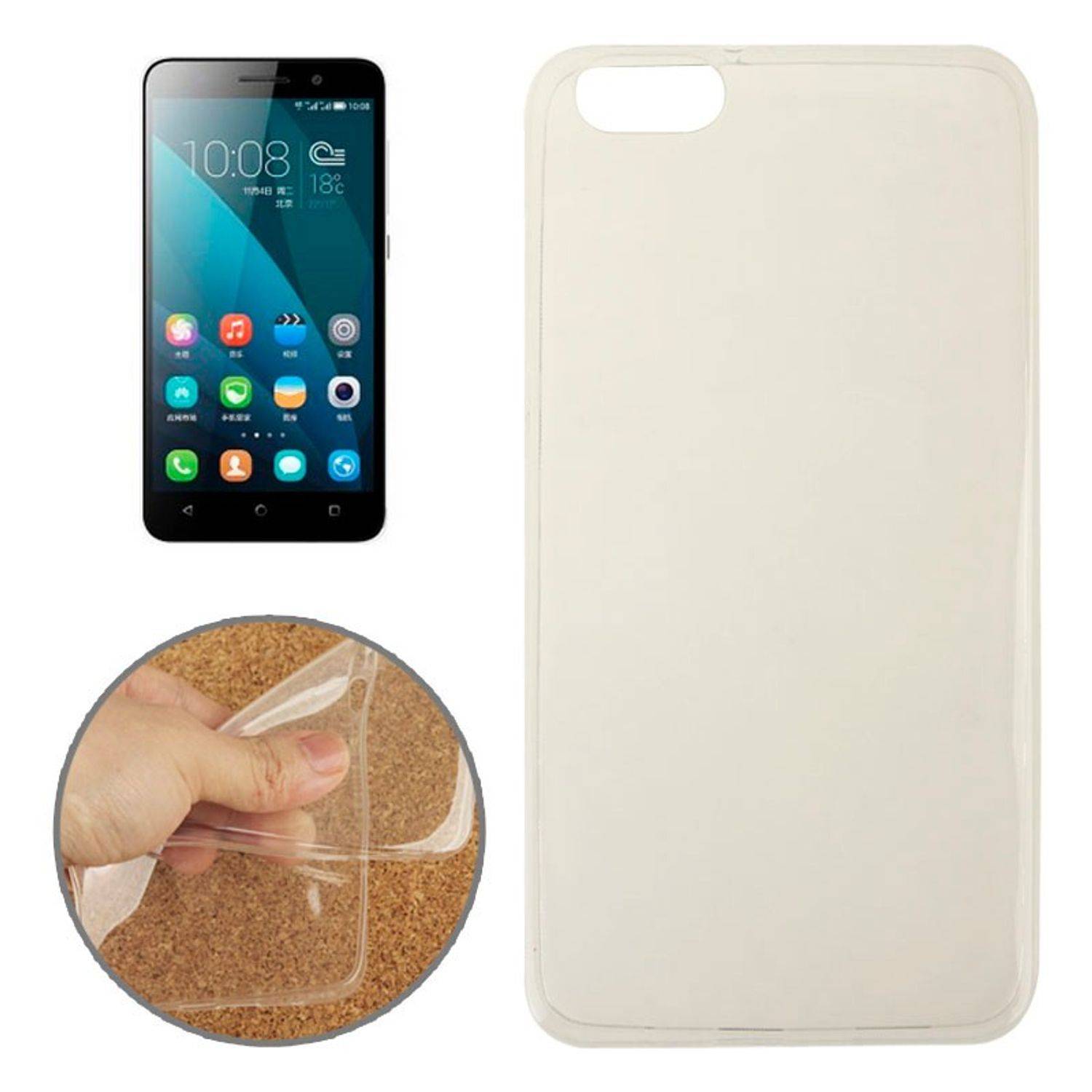 Huawei Honor 4X Handyhülle Backcover Transparent