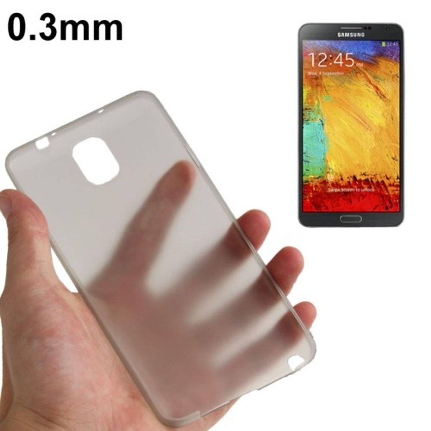 Samsung Galaxy Note 3 Handyhülle Backcover Grau