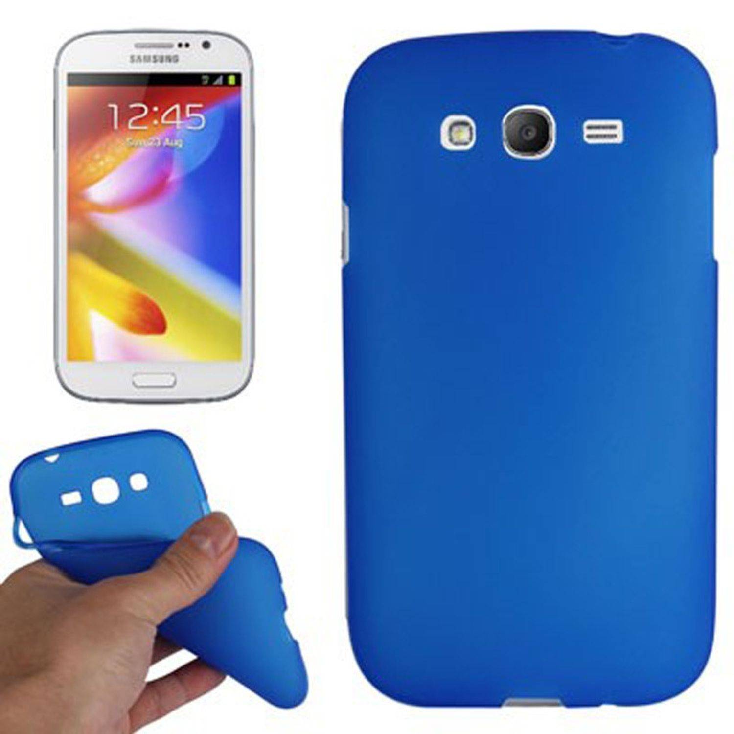Samsung Galaxy i9080 Handyhülle Backcover Blau