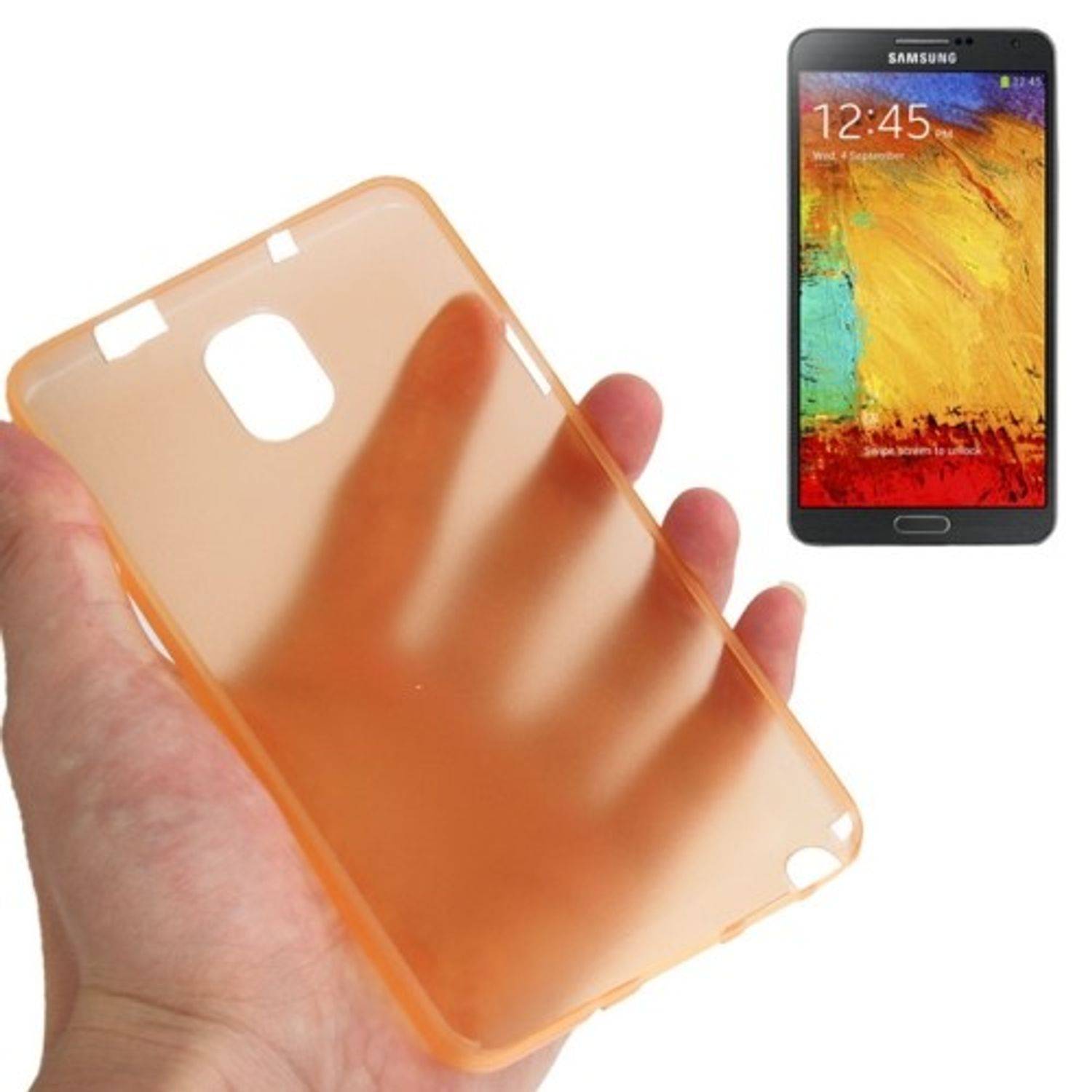 Samsung Galaxy Note 3 Handyhülle Backcover Orange