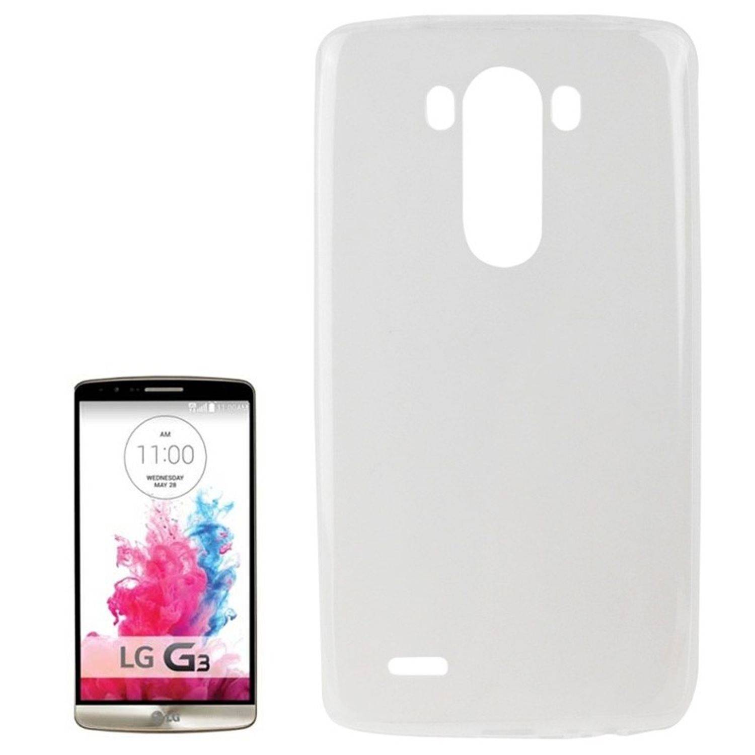 LG G3 Handyhülle Ultra Dünn Bumper Backcover Transparent