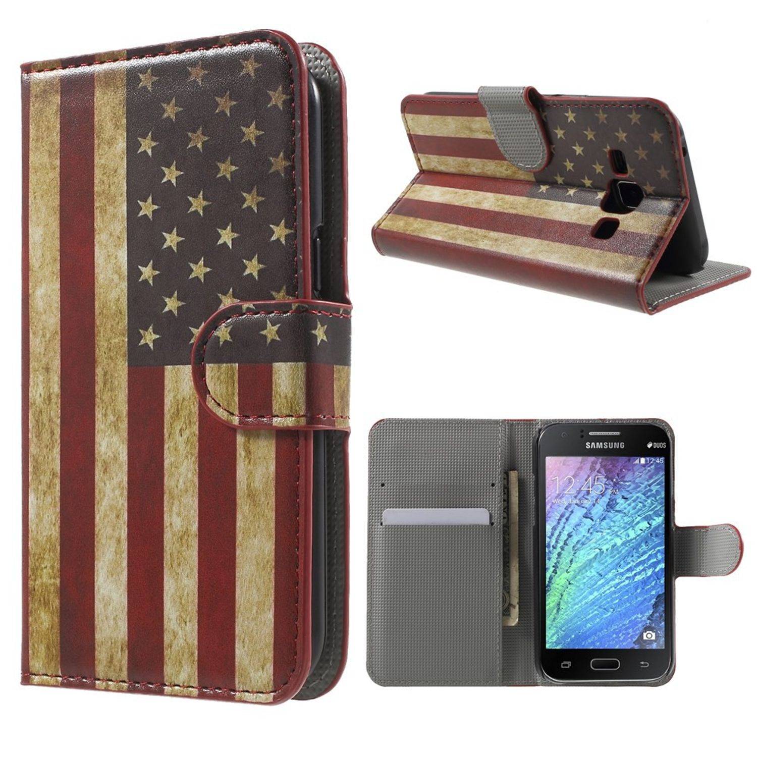 Samsung Galaxy J1 (2015) Handyhülle Backcover Mehrfarbig