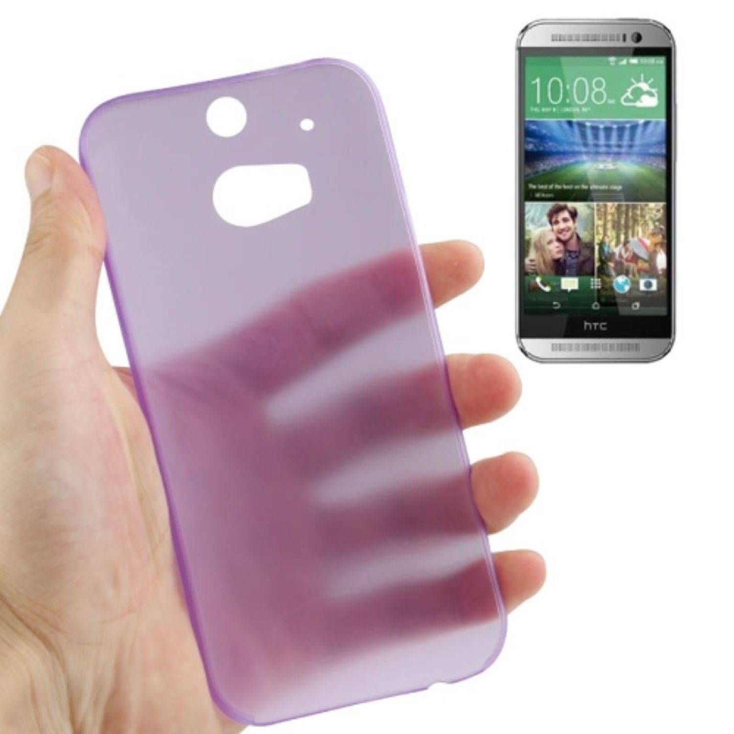 HTC One M8 Handyhülle Backcover Violett