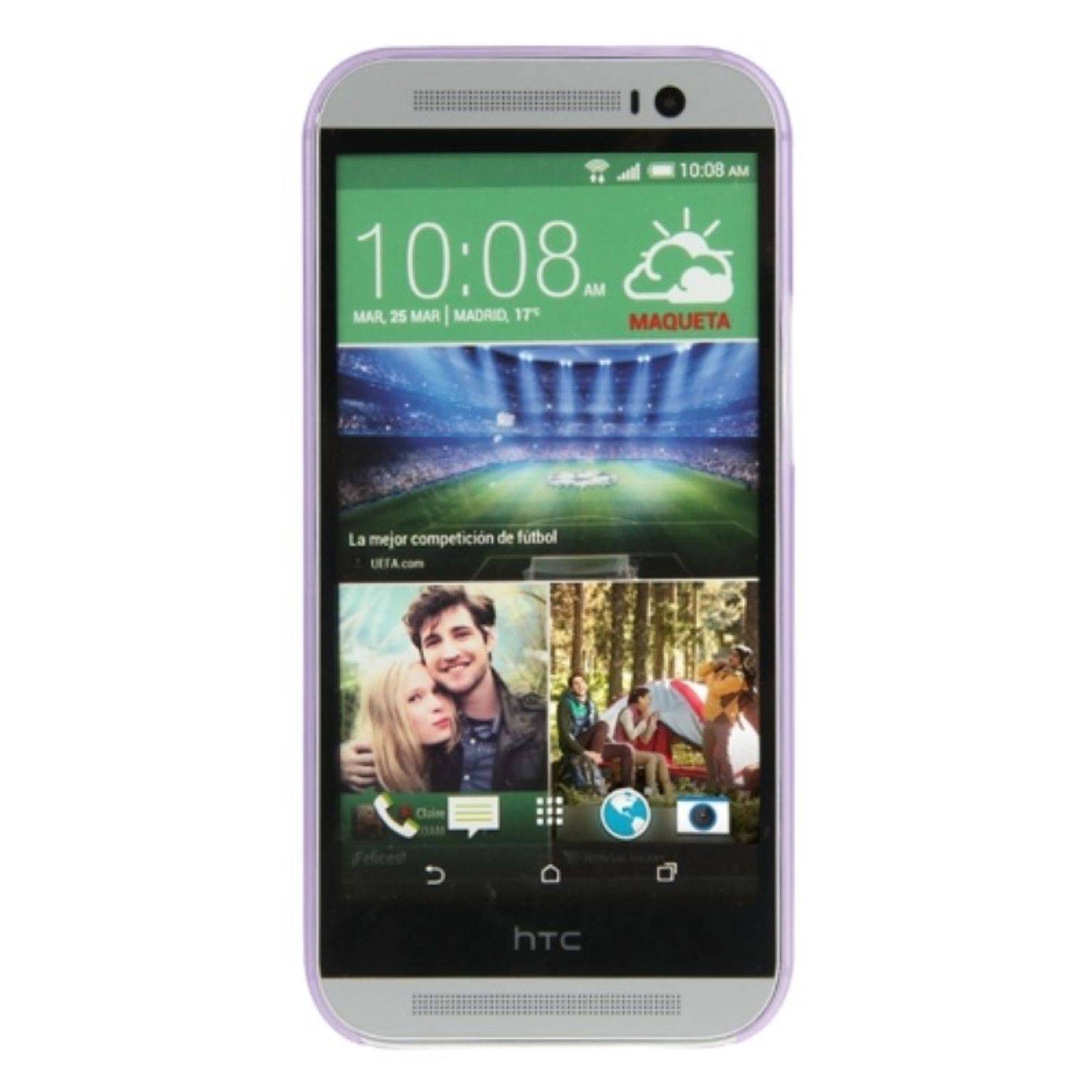 HTC One M8 Handyhülle Backcover Violett
