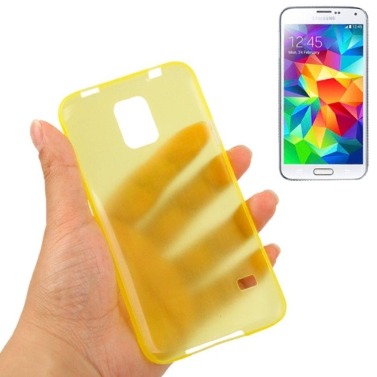 Samsung Galaxy S5 Mini Handyhülle Backcover Gelb