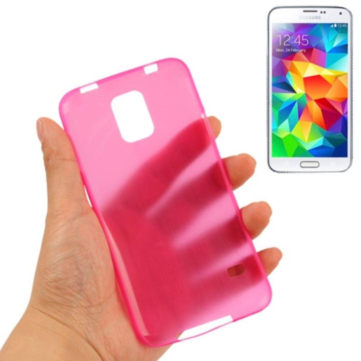 Samsung Galaxy S5 Mini Handyhülle Backcover Rosa