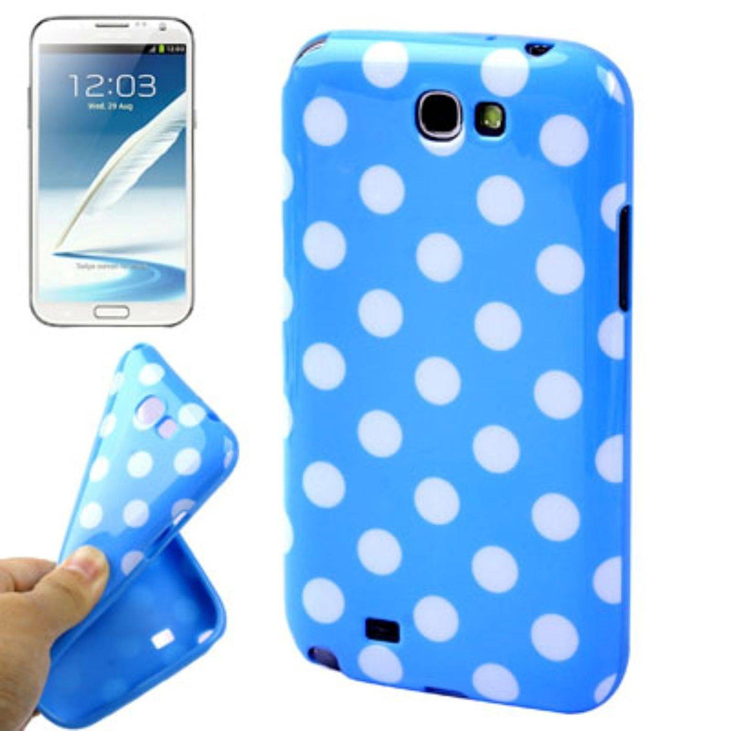 Samsung Galaxy Note 2 N7100 Handyhülle Backcover Blau