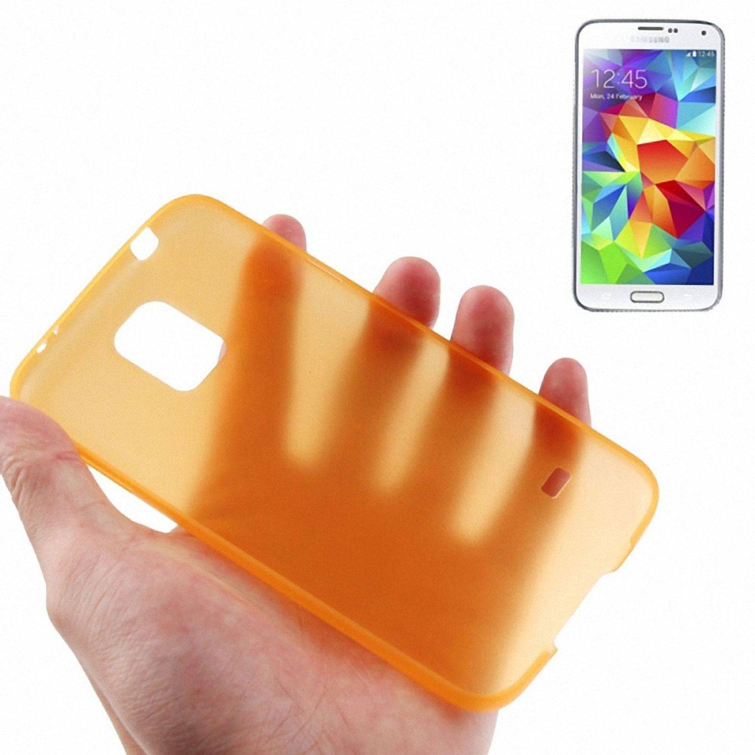 Samsung Galaxy S5 Mini Handyhülle Backcover Orange