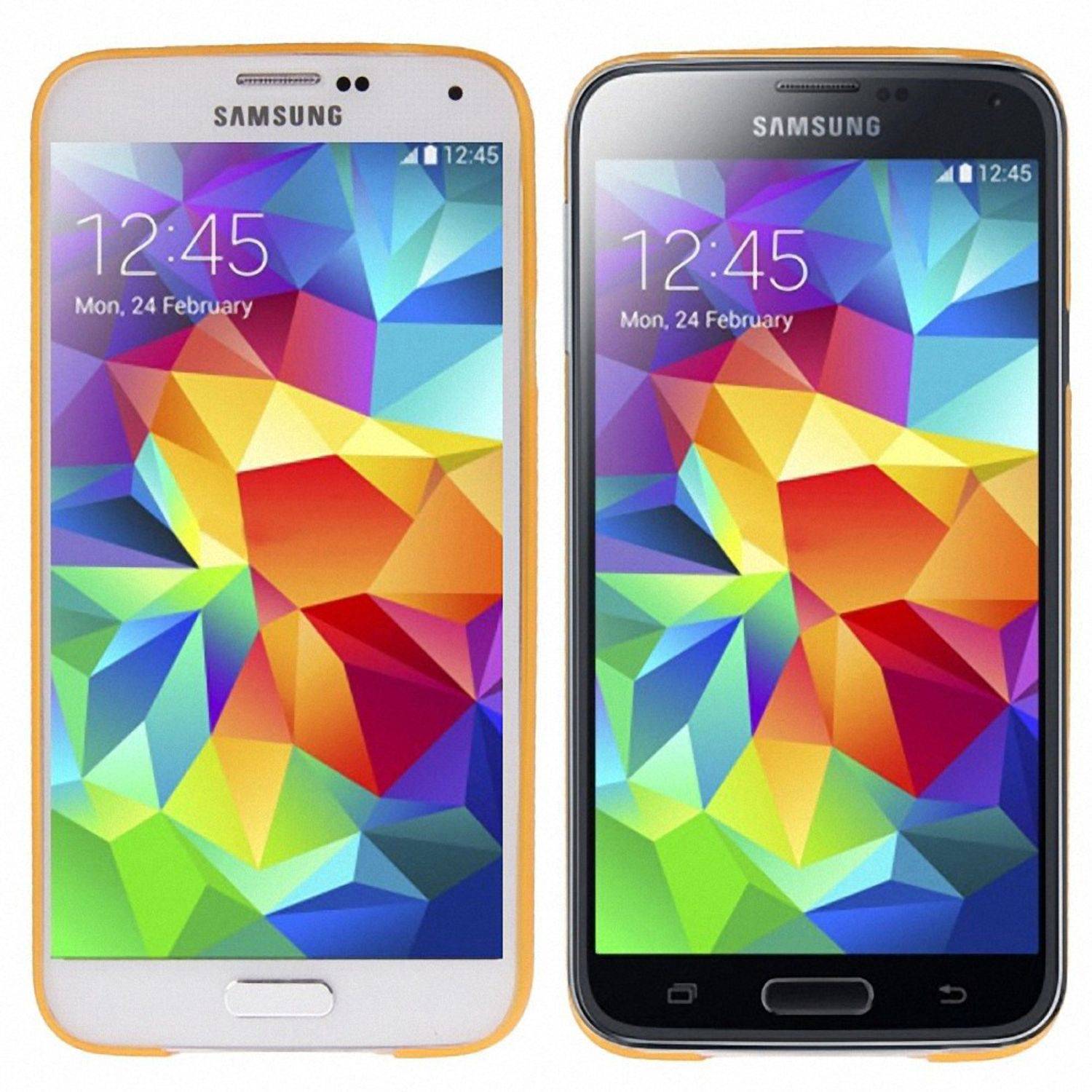 Samsung Galaxy S5 Mini Handyhülle Backcover Orange