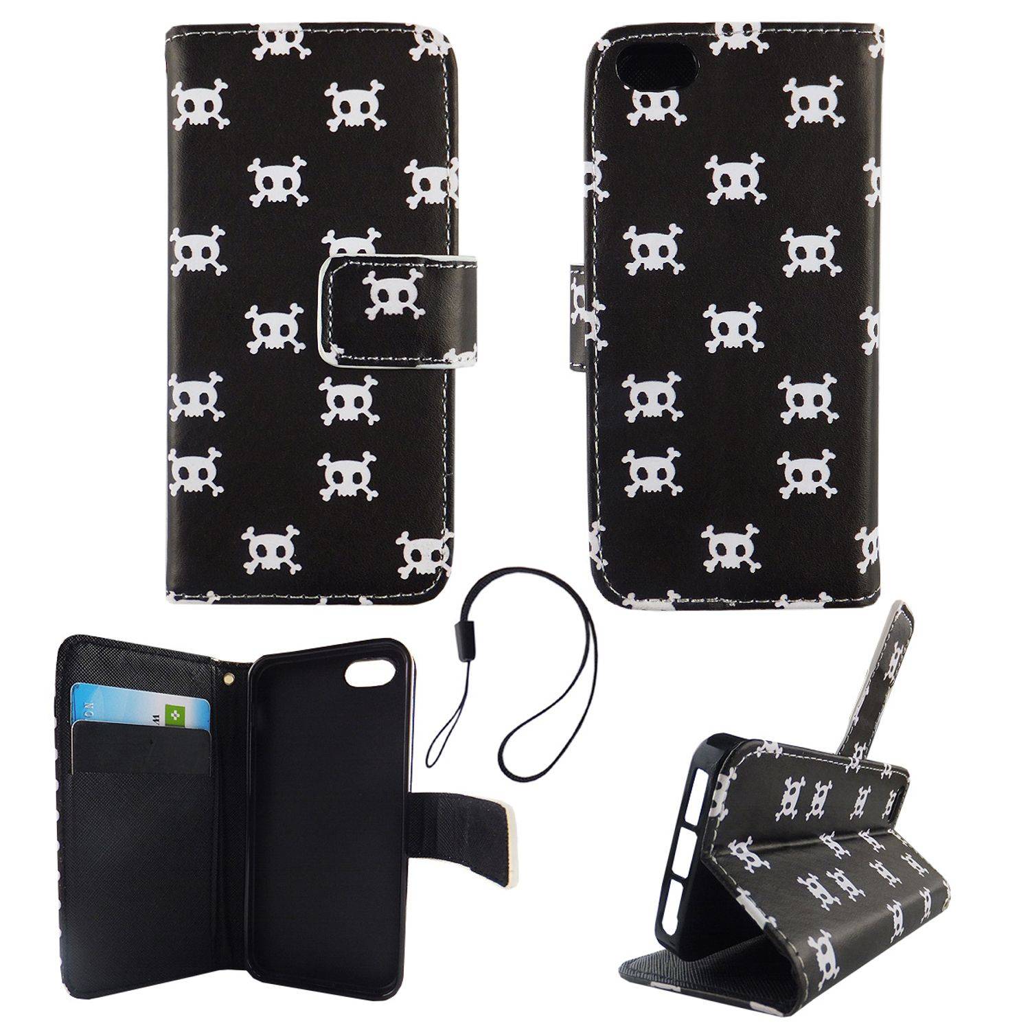 Apple iPhone 5 / 5s / SE Handyhülle Backcover Schwarz