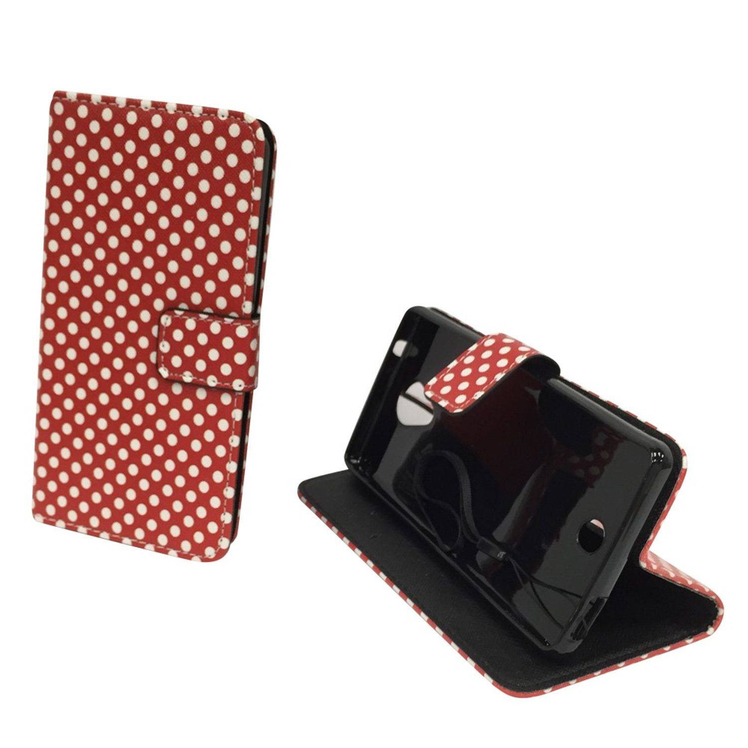 Wiko U Feel Handyhülle Bookcover Rot