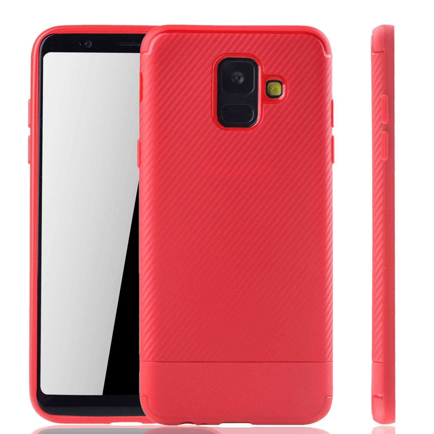 Samsung Galaxy A6 (2018) Handyhülle Backcover Rot