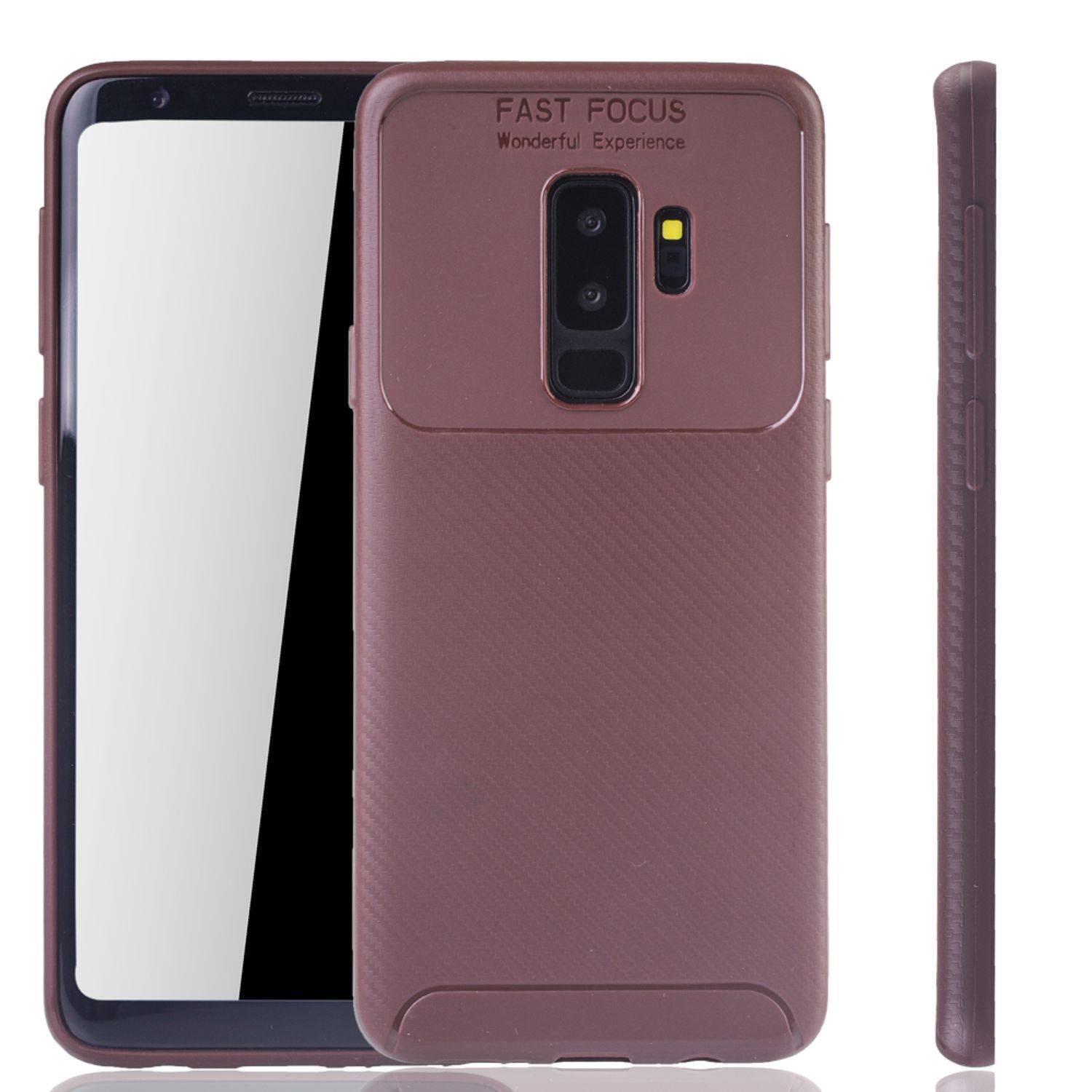 Samsung Galaxy S9 Plus Handyhülle Backcover Braun