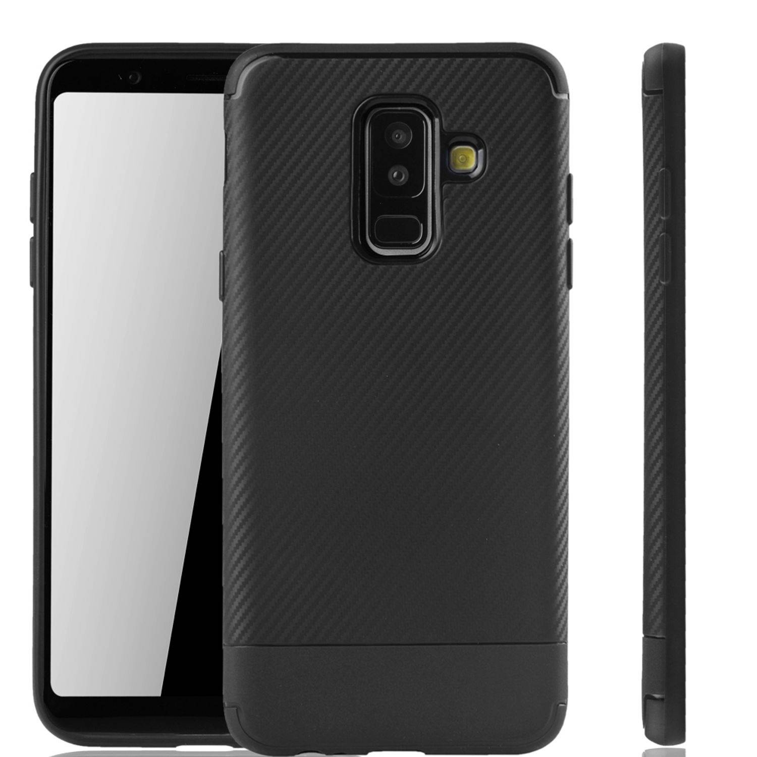 Samsung Galaxy A6 Plus (2018) Handyhülle Backcover Schwarz