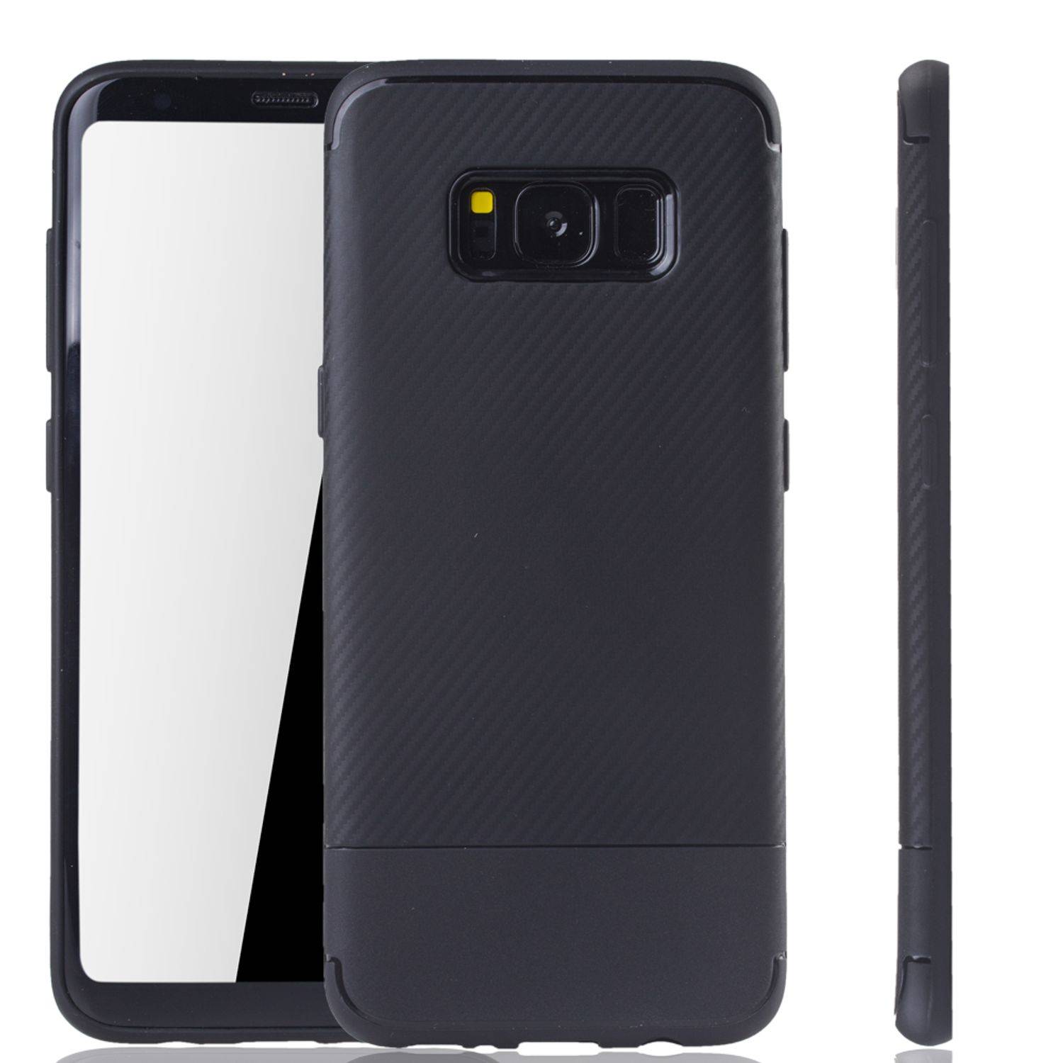Samsung Galaxy S8 Handyhülle Backcover Schwarz