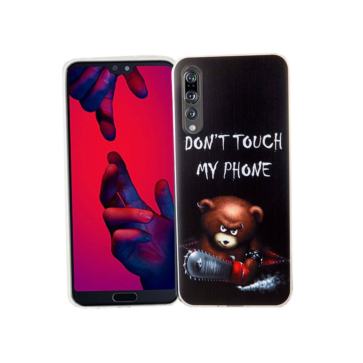 Huawei P20 Pro Handyhülle Bumper Backcover Schwarz