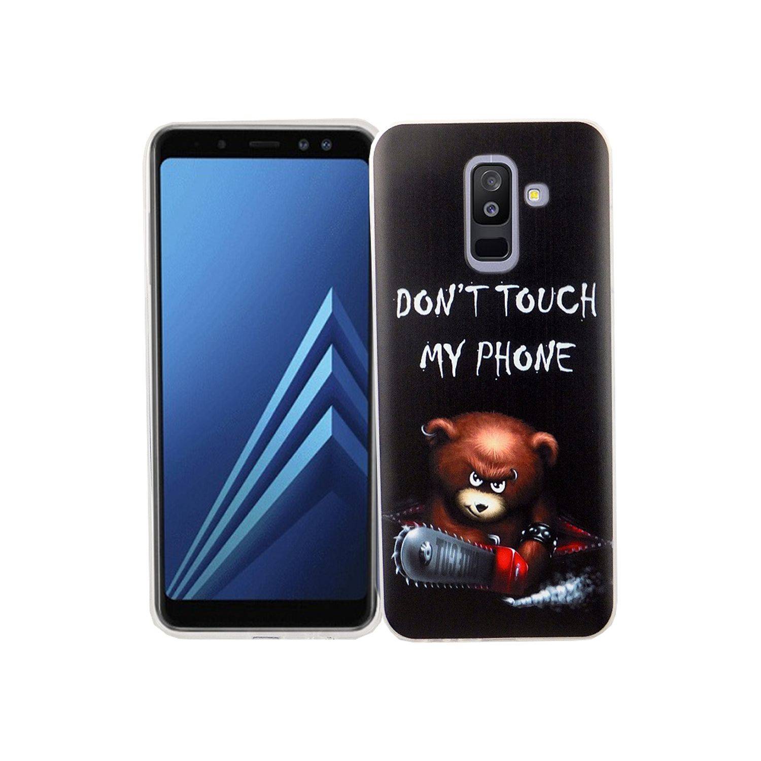 Samsung Galaxy A6 Plus (2018) Handyhülle Bumper Backcover Schwarz