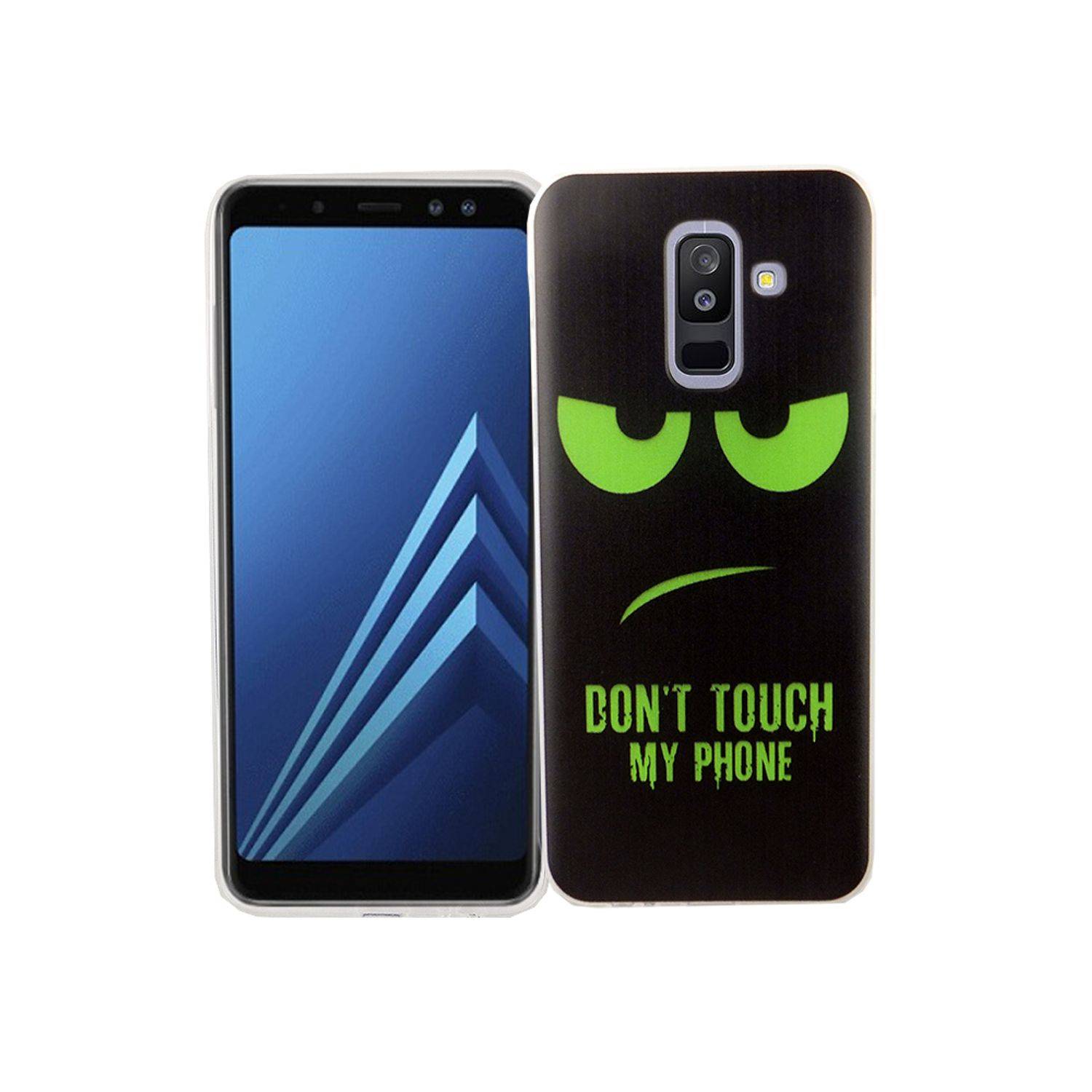 Samsung Galaxy A6 Plus (2018) Handyhülle Bumper Backcover Schwarz