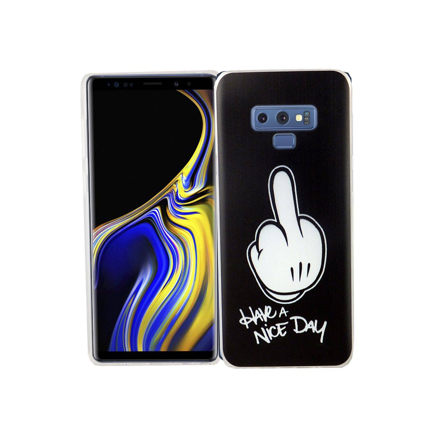 Samsung Galaxy Note 9 Handyhülle Bumper Backcover Schwarz