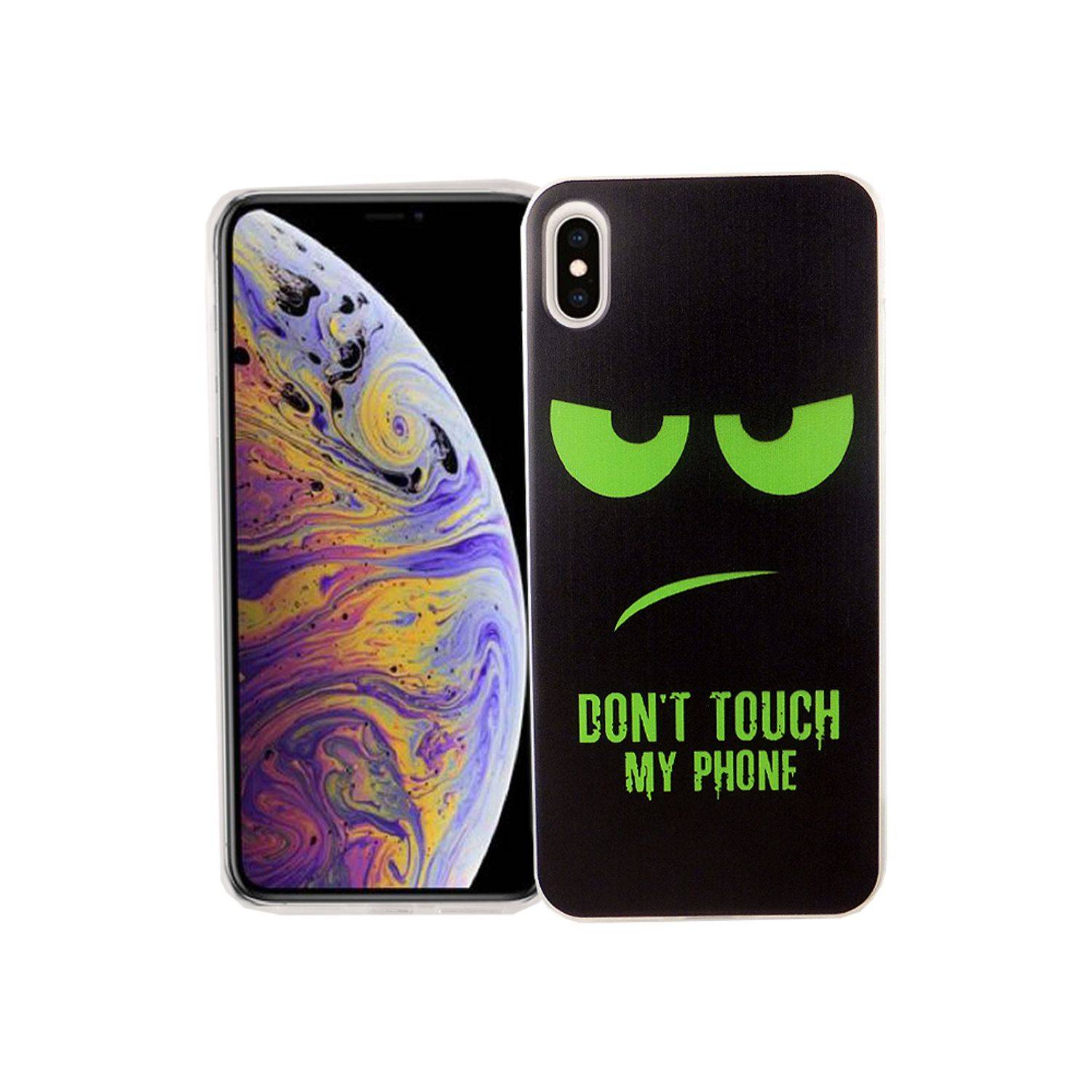 Apple iPhone XS Max Handyhülle Bumper Backcover Schwarz