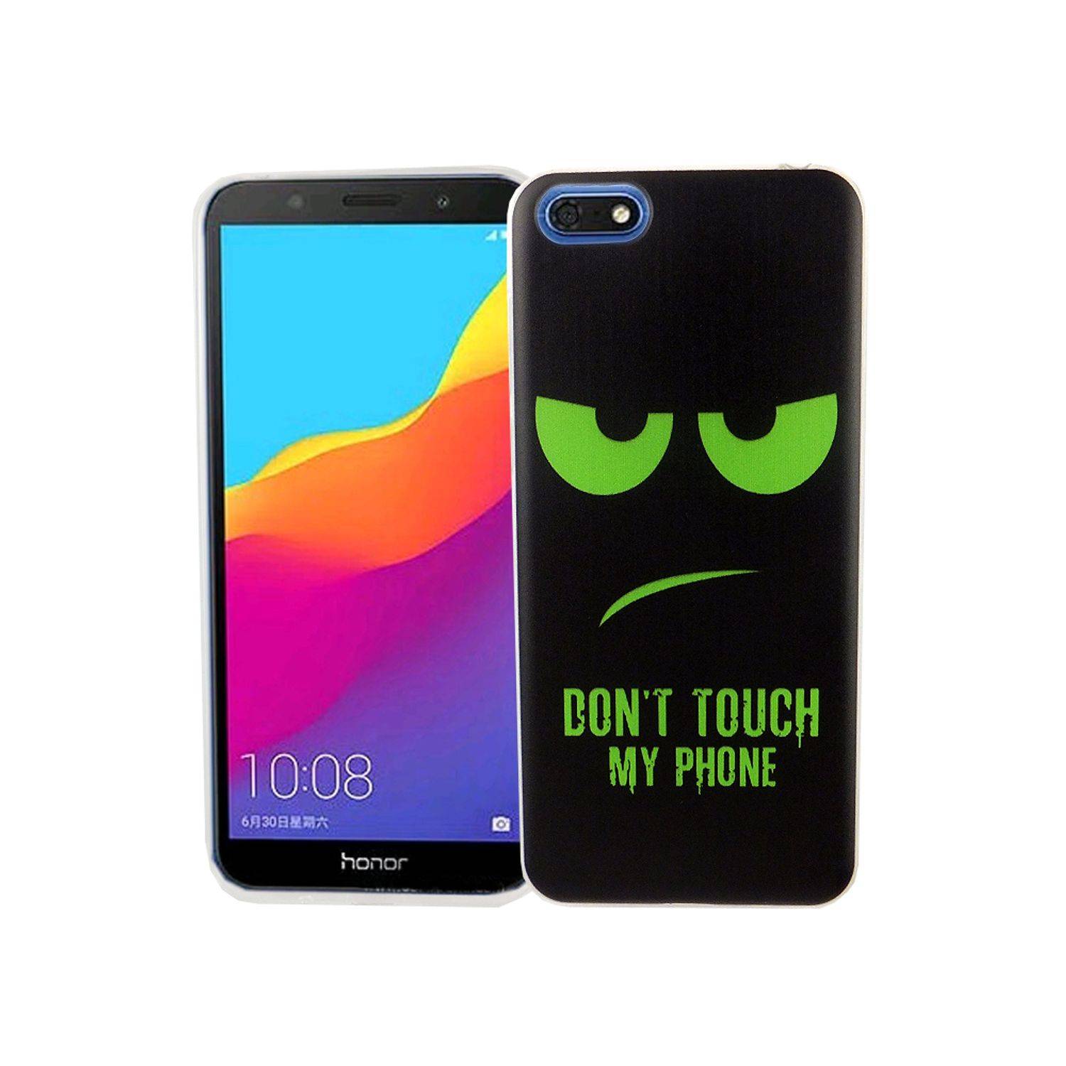 Huawei Honor 7s Handyhülle Bumper Backcover Schwarz