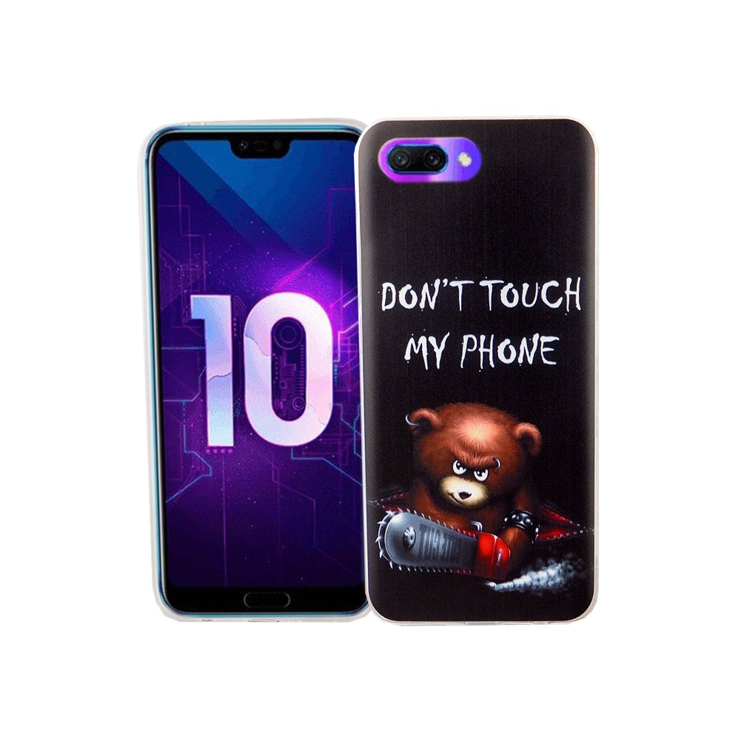 Huawei Honor 10 Handyhülle Bumper Backcover Schwarz
