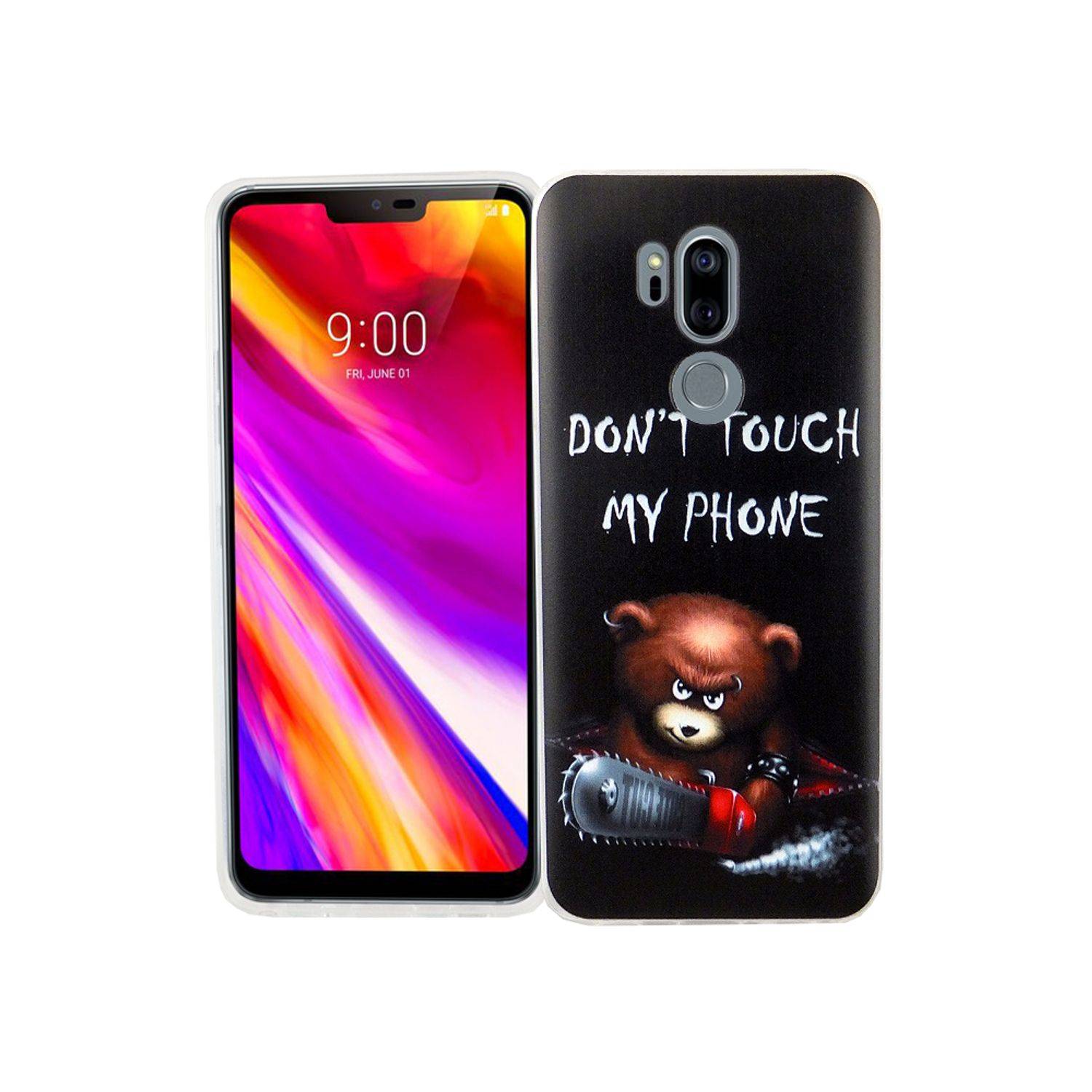 LG G7 Handyhülle Bumper Backcover Schwarz