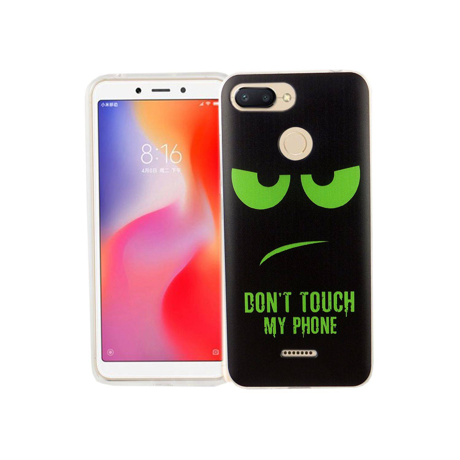 Xiaomi Redmi 6 Handyhülle Bumper Backcover Schwarz