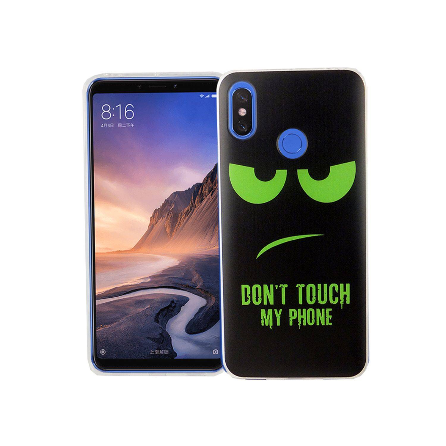 Xiaomi Mi Max 3 Handyhülle Bumper Backcover Schwarz