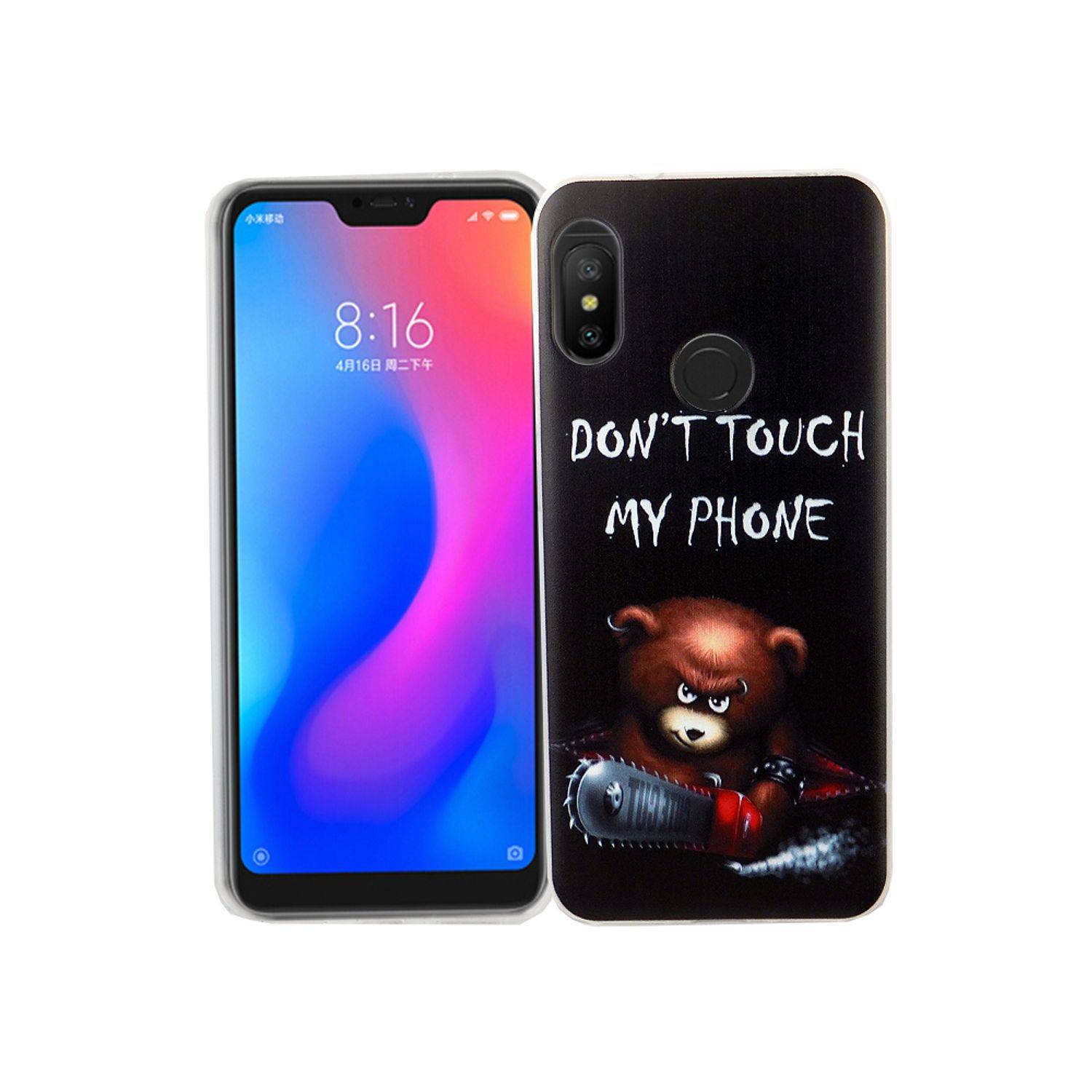 Xiaomi Redmi 6 Pro Handyhülle Bumper Backcover Schwarz