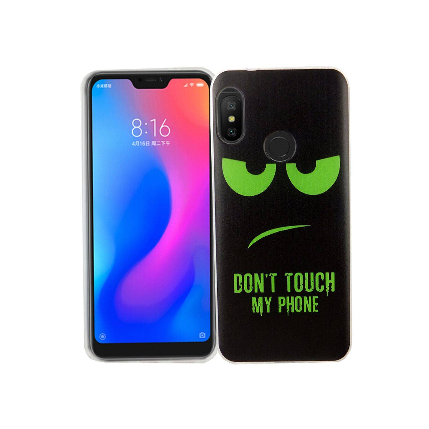 Xiaomi Redmi 6 Pro Handyhülle Bumper Backcover Schwarz