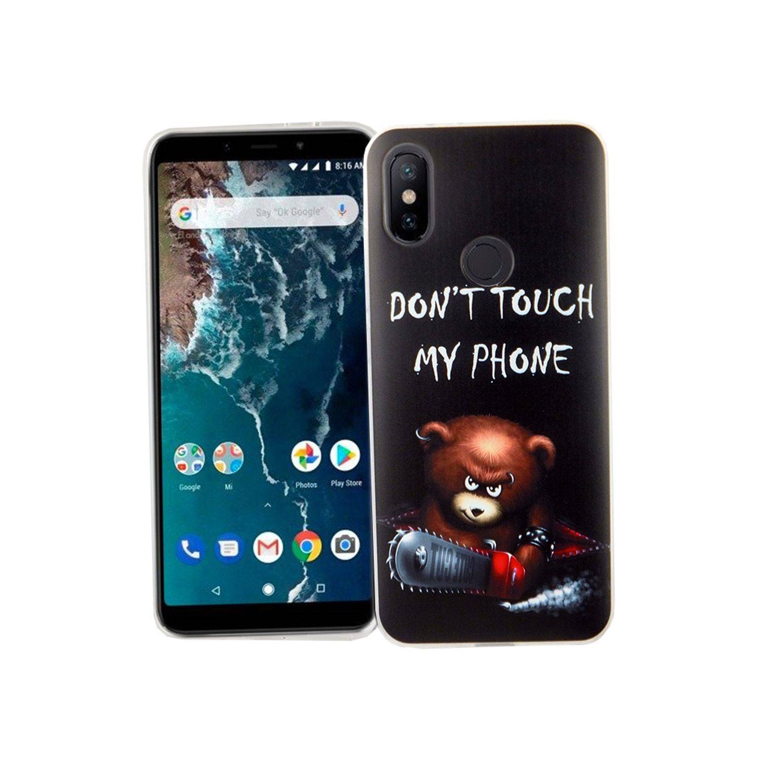 Xiaomi Mi 6X Handyhülle Bumper Backcover Schwarz