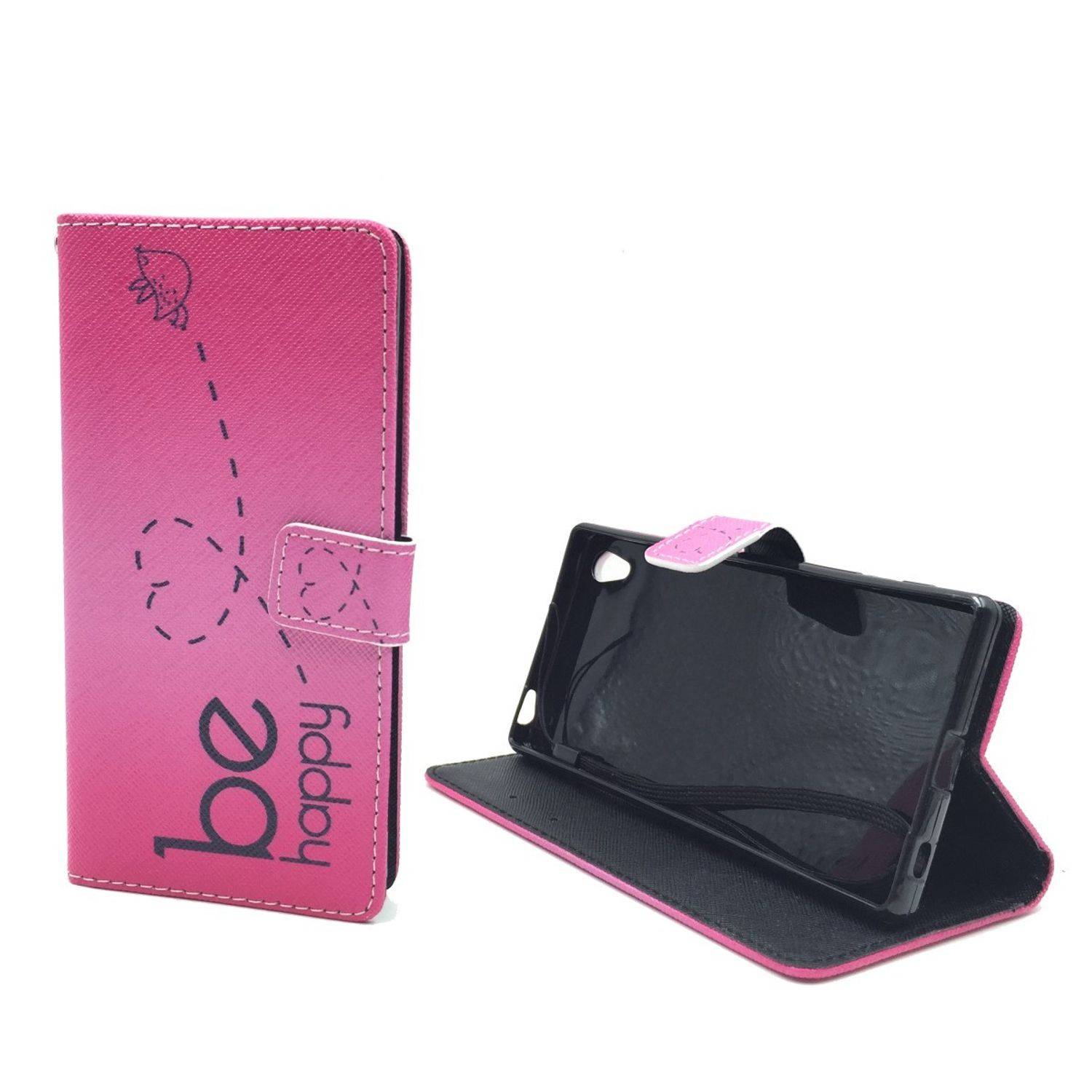 Sony Xperia Z5 Handyhülle Bookcover Rosa