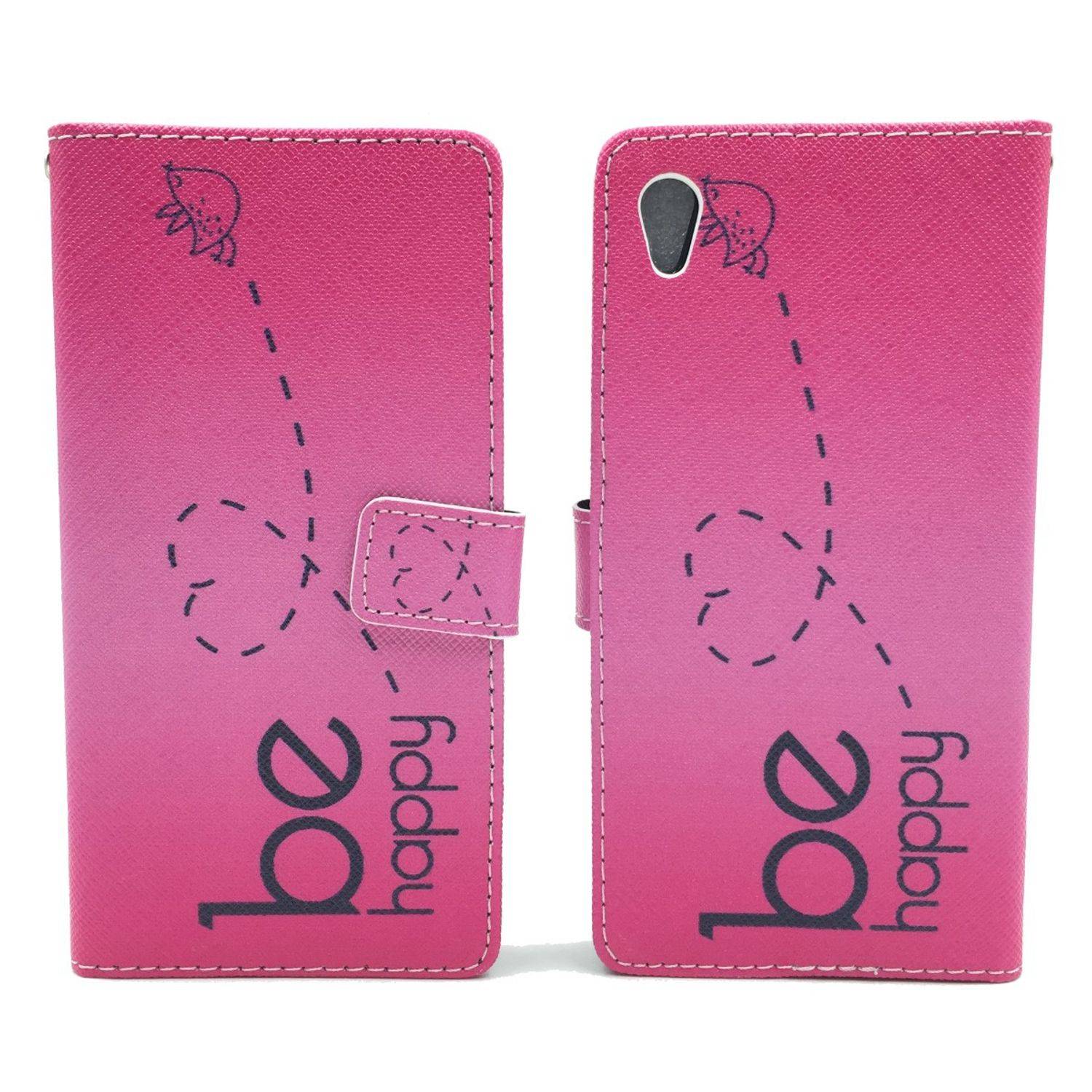 Sony Xperia Z5 Handyhülle Bookcover Rosa