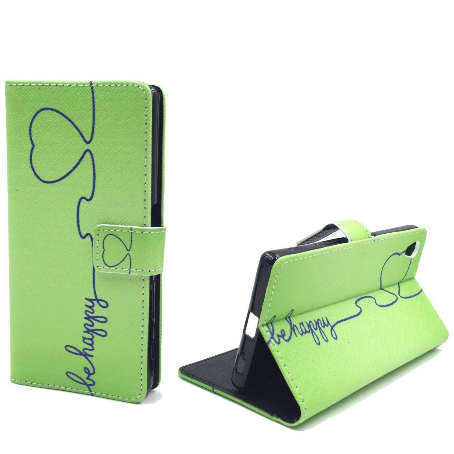 Sony Xperia Z5 Handyhülle Bookcover Grün