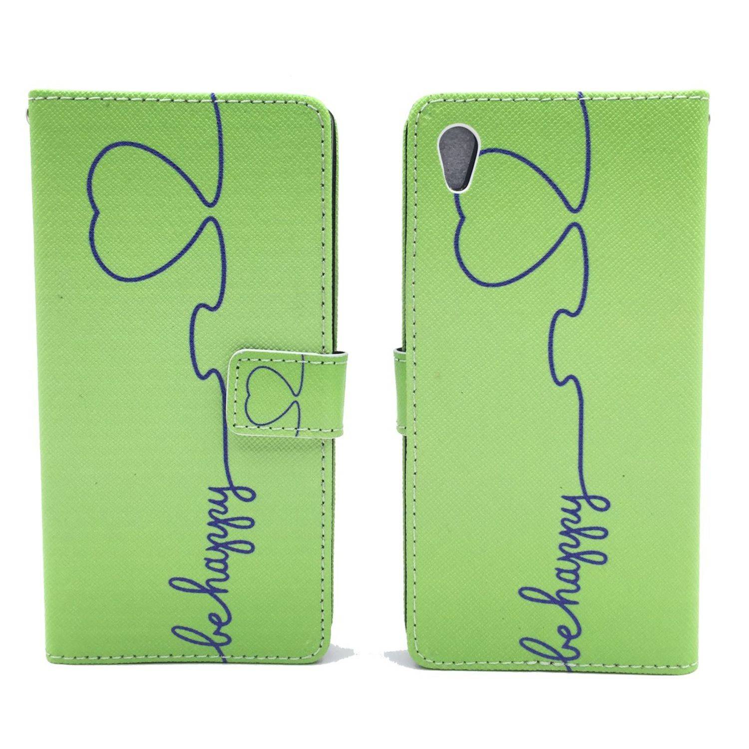 Sony Xperia Z5 Handyhülle Bookcover Grün