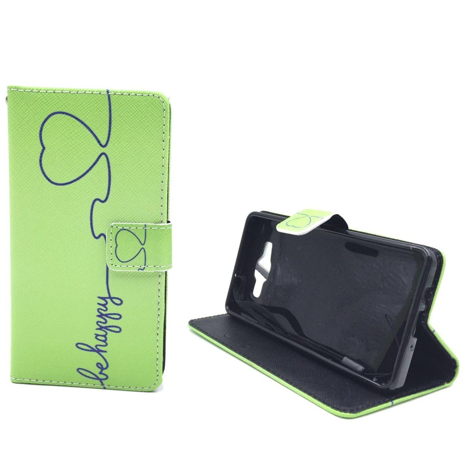 Samsung Galaxy A5 (2015) Handyhülle Bookcover Grün