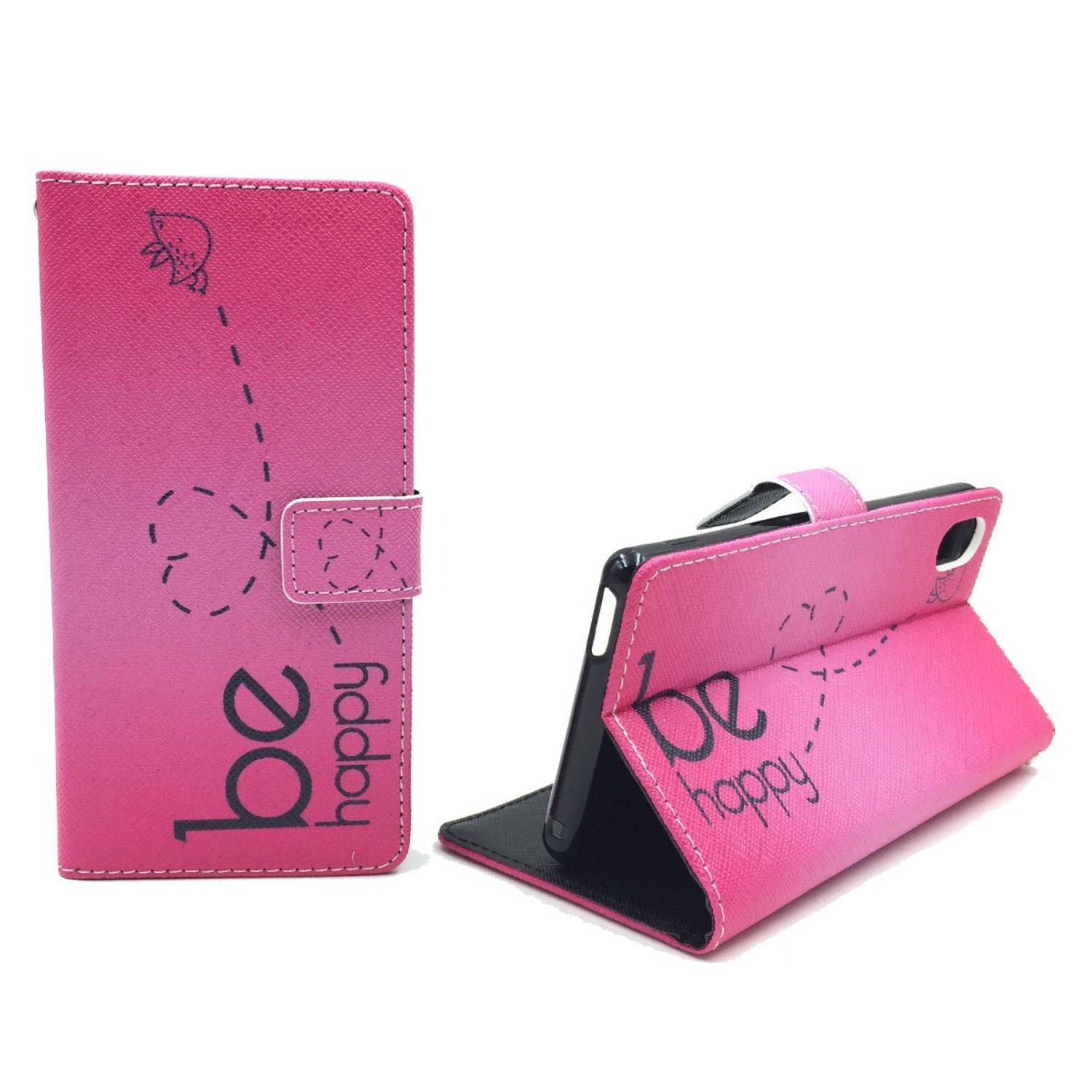 Sony Xperia M4 Aqua Handyhülle Bookcover Rosa