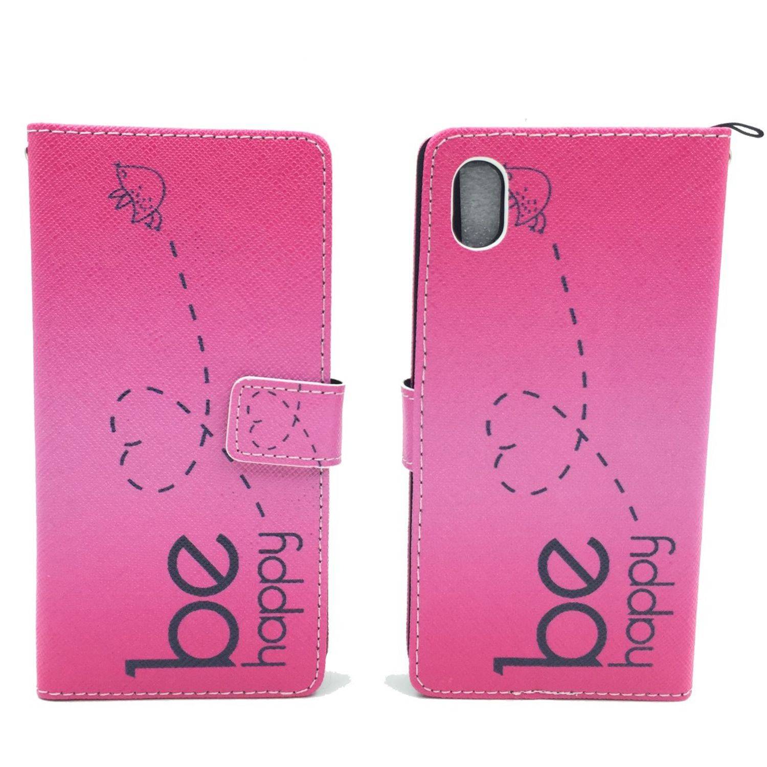 Sony Xperia M4 Aqua Handyhülle Bookcover Rosa
