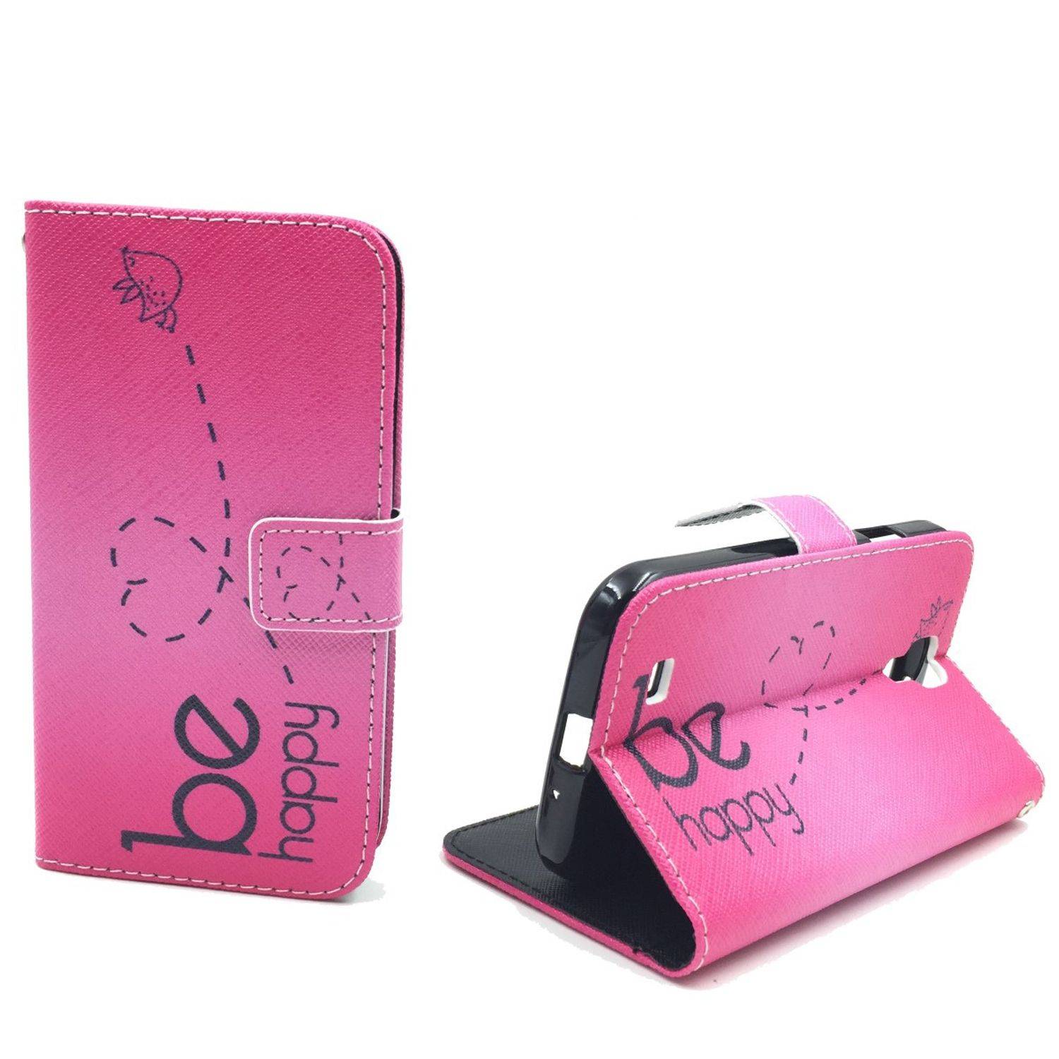 Samsung Galaxy S4 Handyhülle Bookcover Rosa