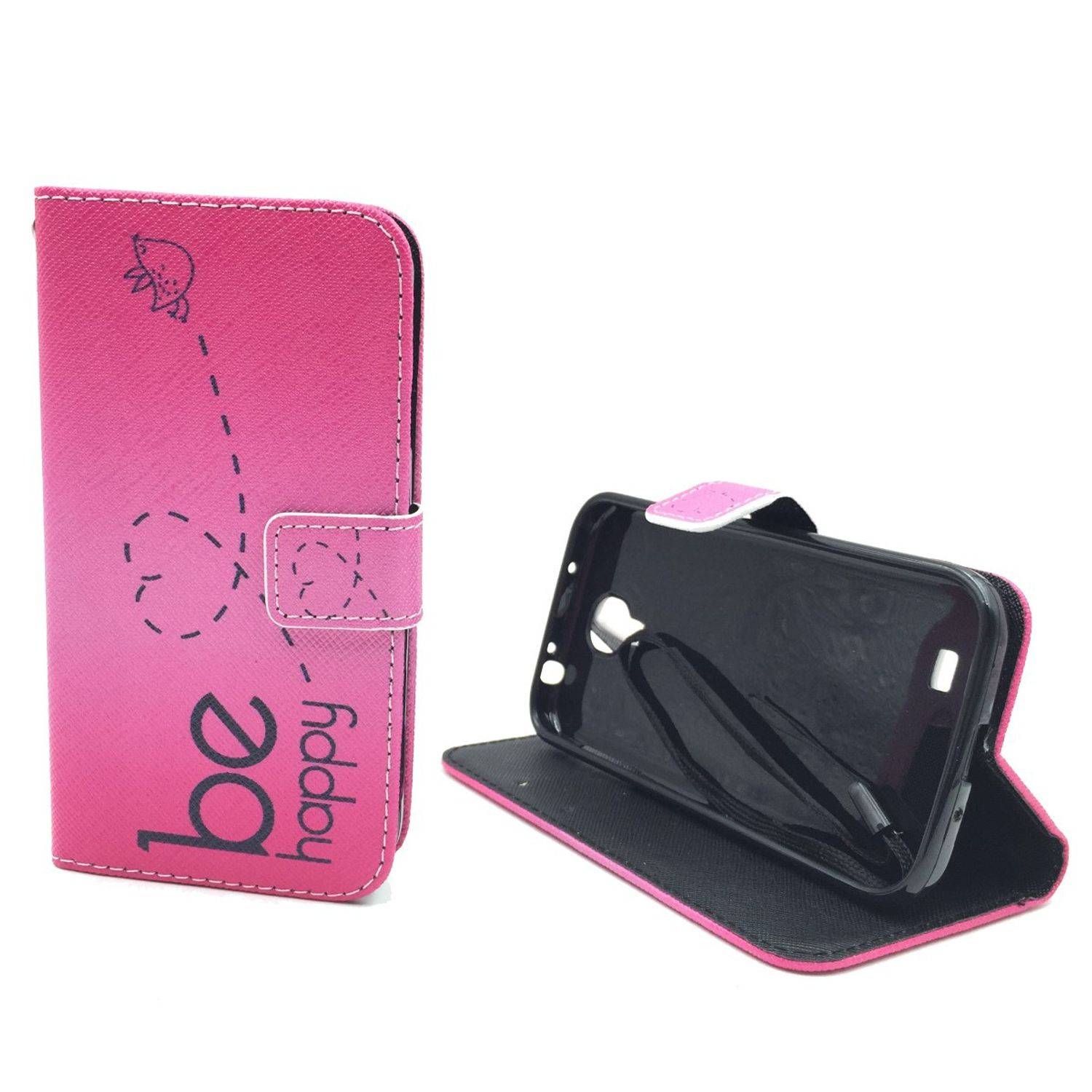 Samsung Galaxy S4 Handyhülle Bookcover Rosa