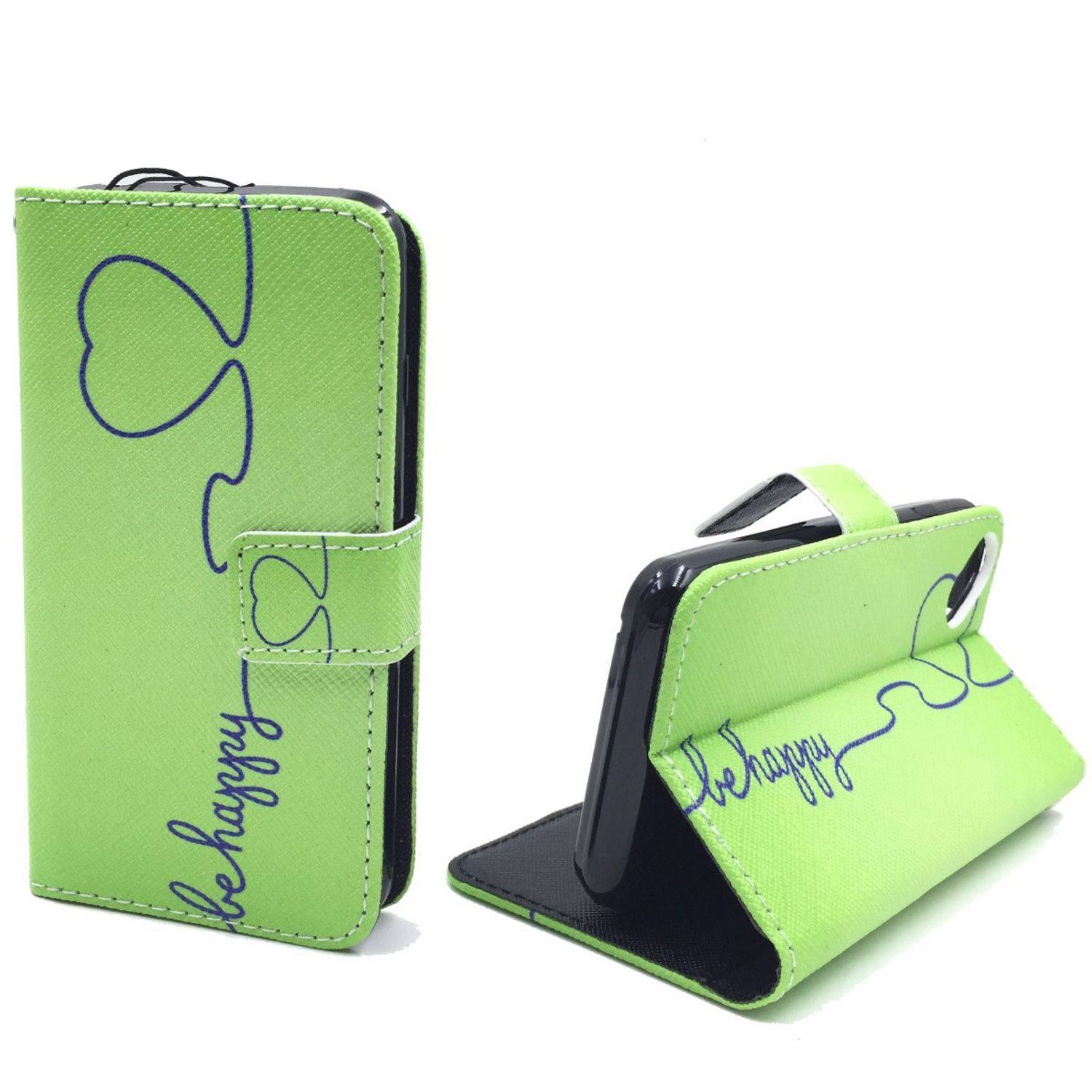 Wiko Sunset 2 Handyhülle Bookcover Grün