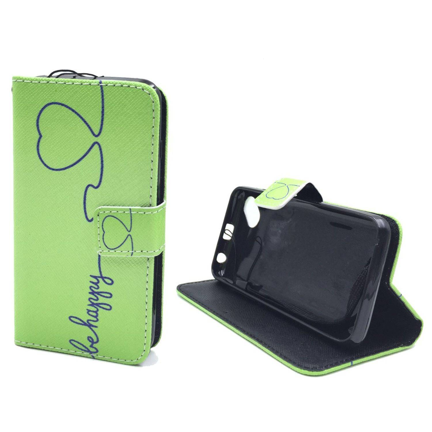 Wiko Sunset 2 Handyhülle Bookcover Grün