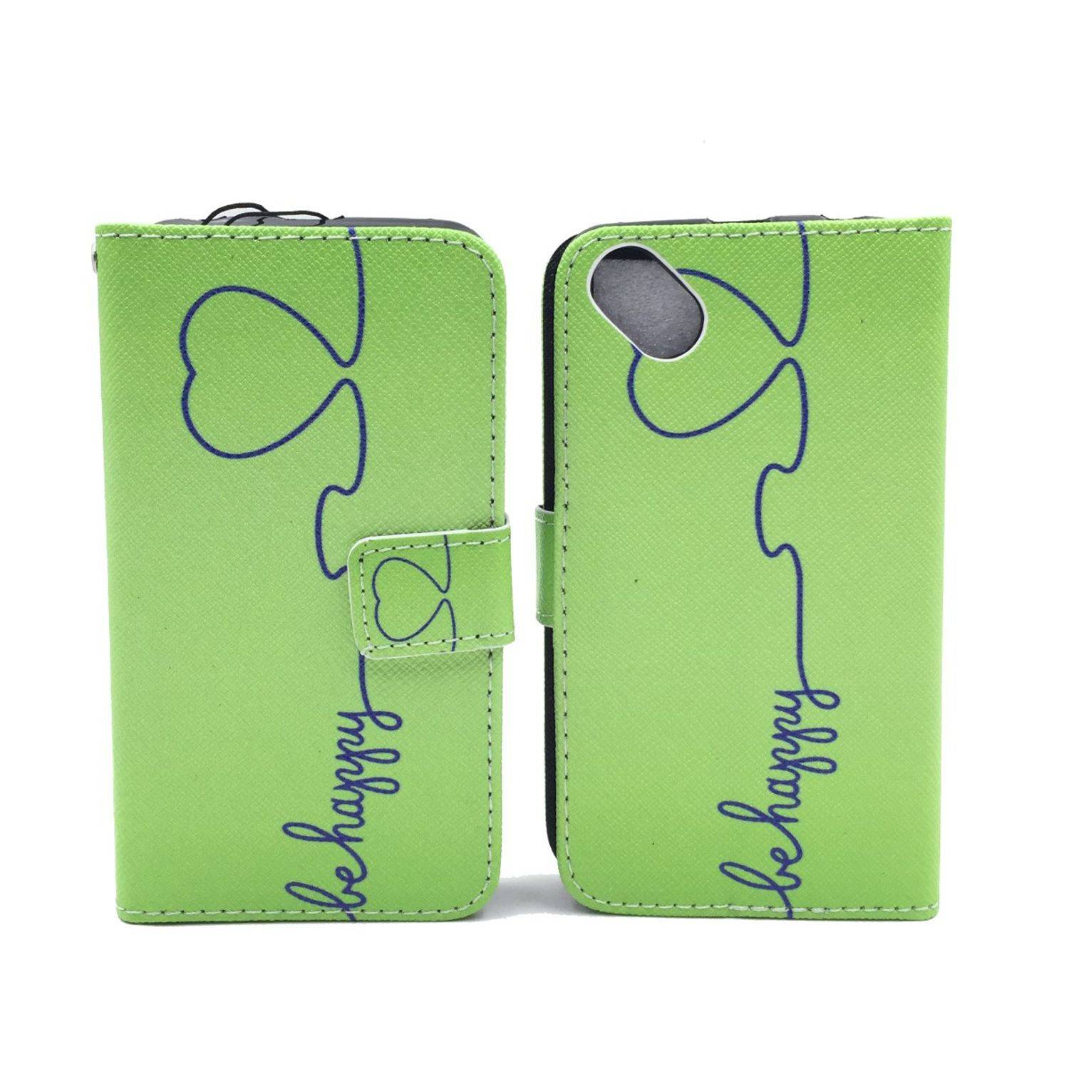 Wiko Sunset 2 Handyhülle Bookcover Grün