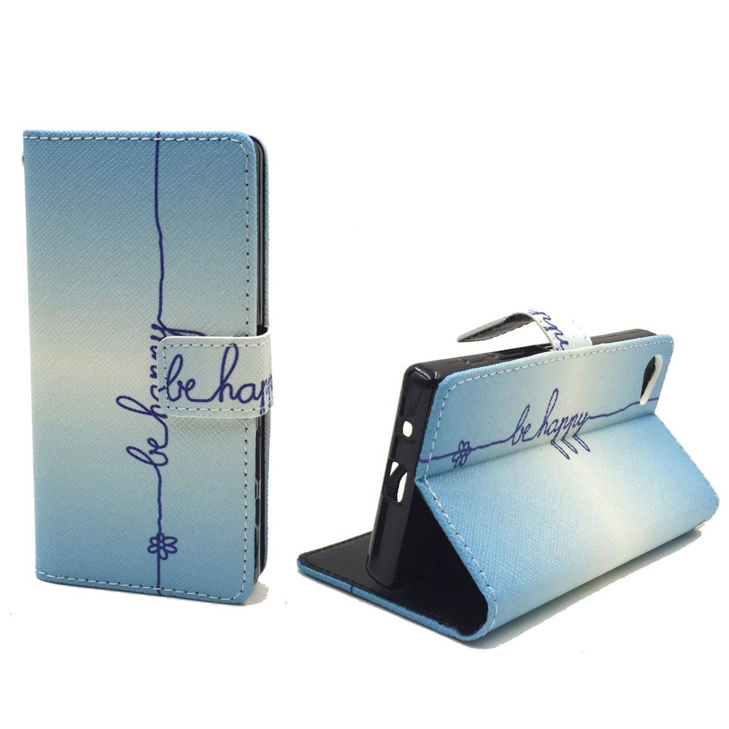 Sony Xperia Z5 Compact Handyhülle Bookcover Blau