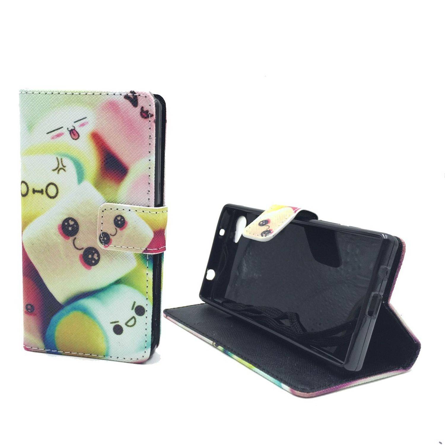 Sony Xperia Z5 Compact Handyhülle Bookcover Mehrfarbig