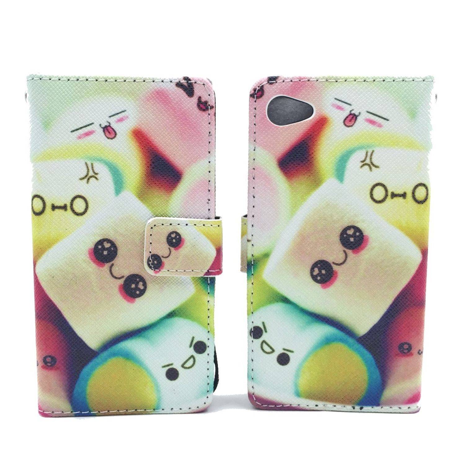 Sony Xperia Z5 Compact Handyhülle Bookcover Mehrfarbig