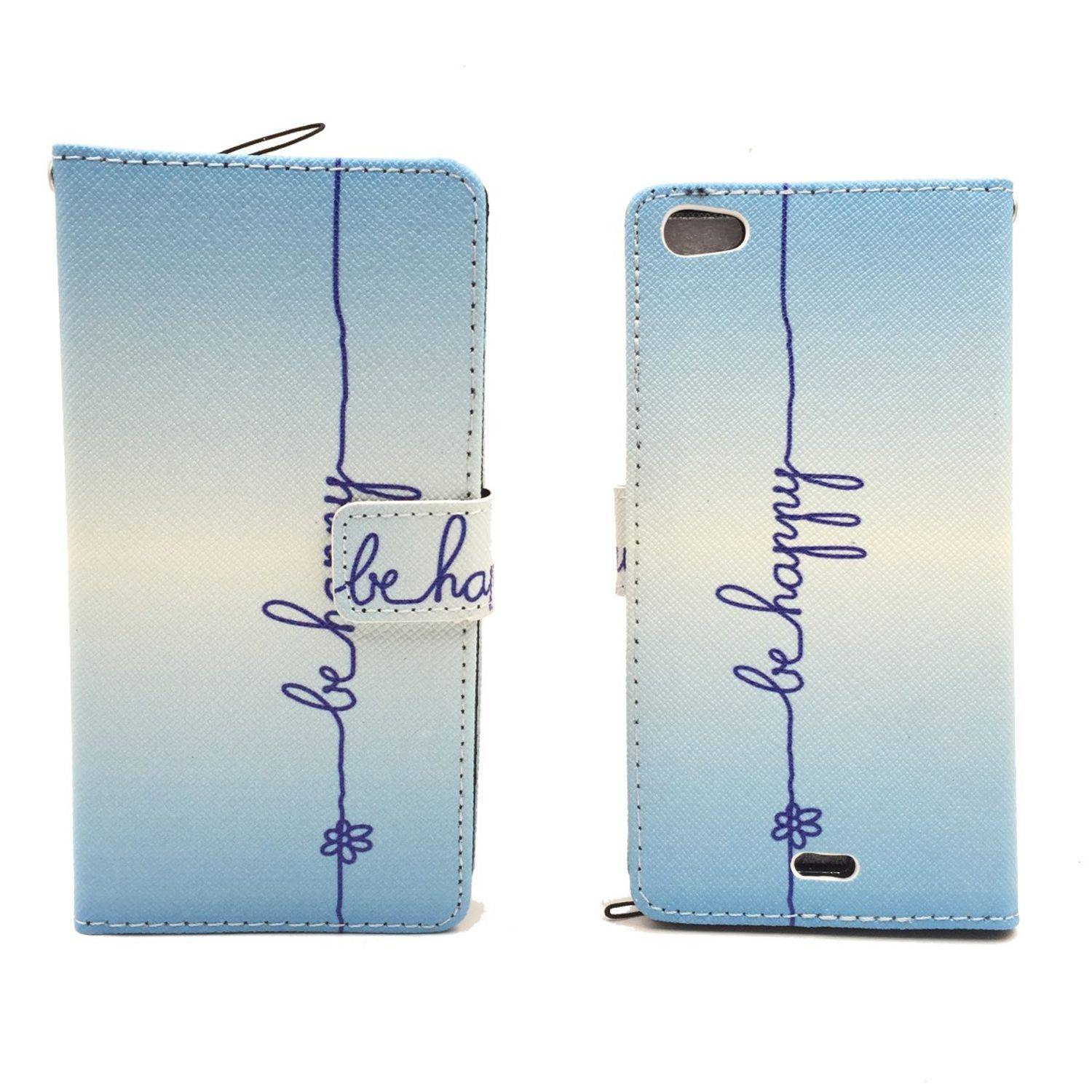 Wiko Highway Pure Handyhülle Bookcover Blau